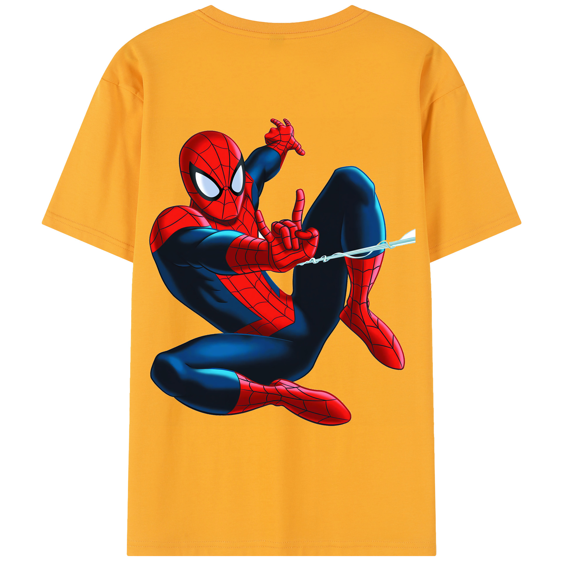 （画像用） Spider Man スパイダーマン レディース半袖Tシャツ(バックプリント)
