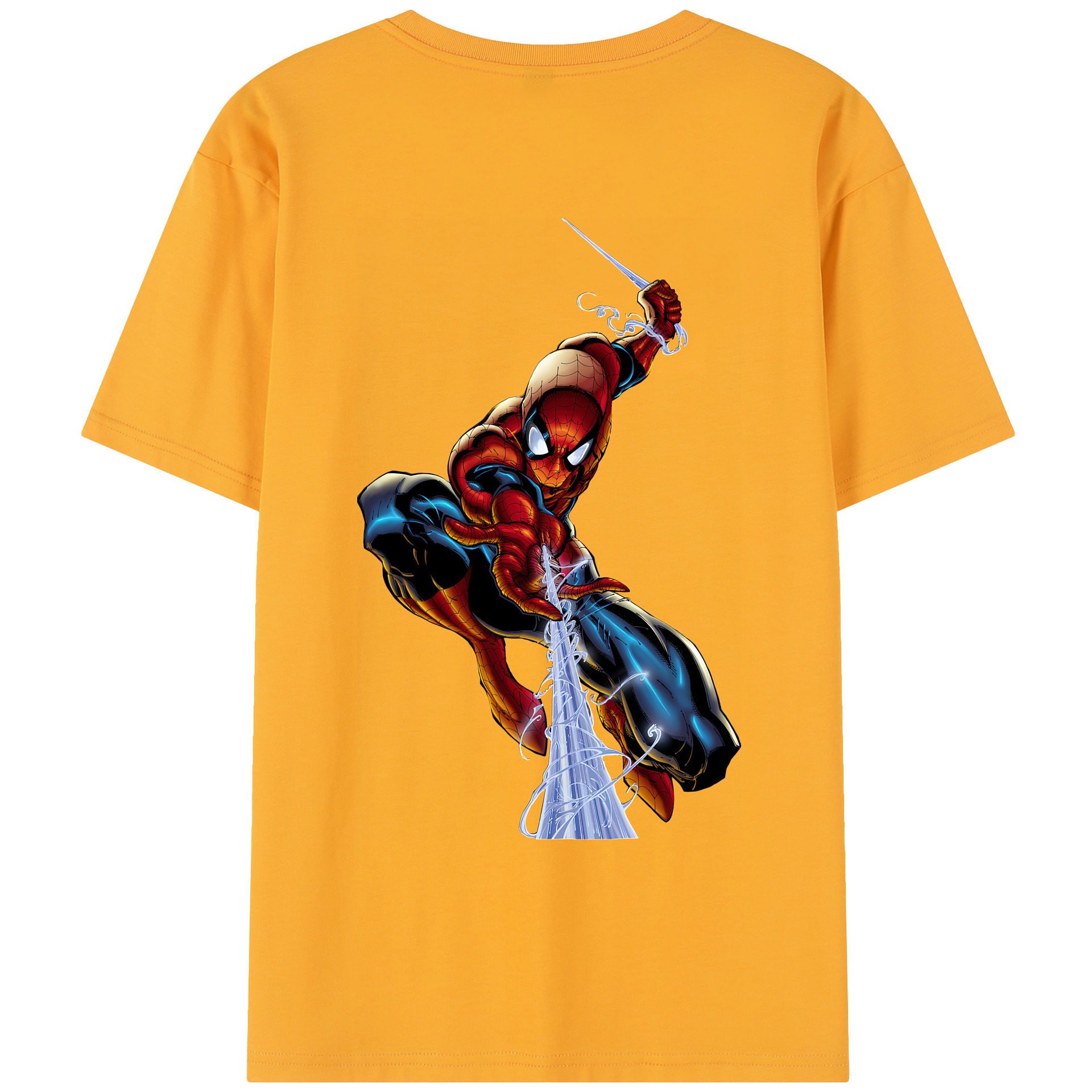 （画像用） Spider Man スパイダーマン レディース半袖Tシャツ(バックプリント)