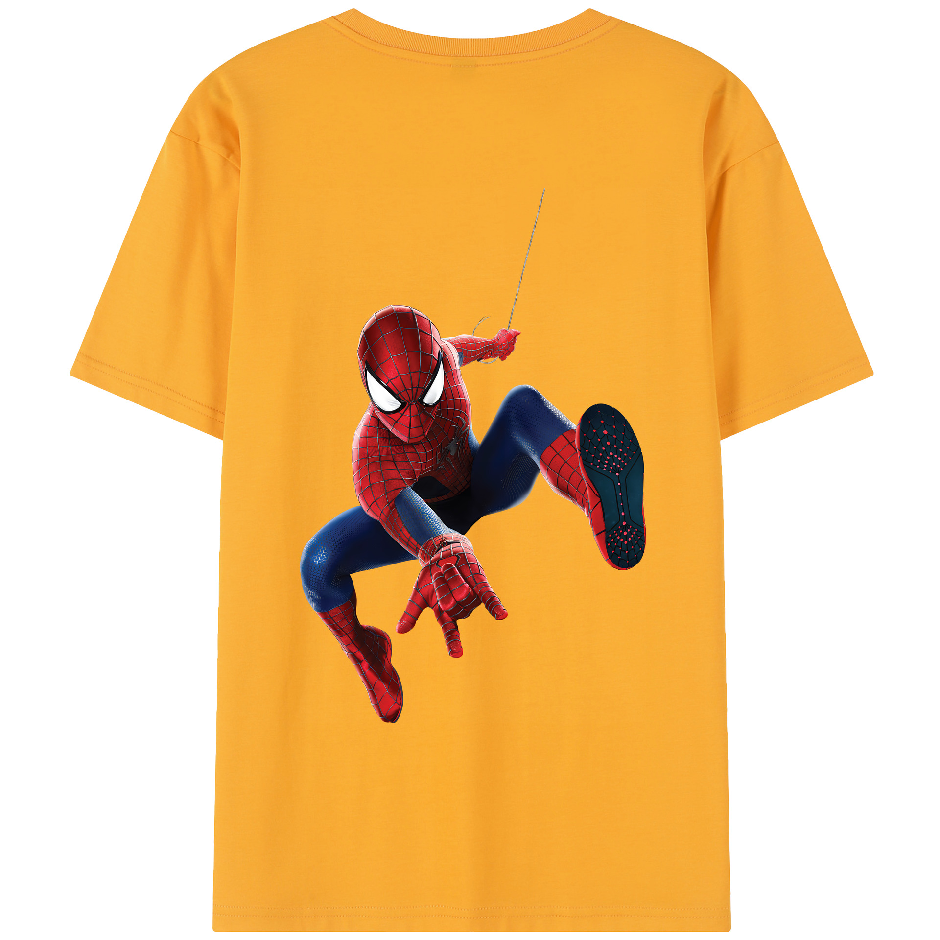 （画像用） Spider Man スパイダーマン レディース半袖Tシャツ(バックプリント)