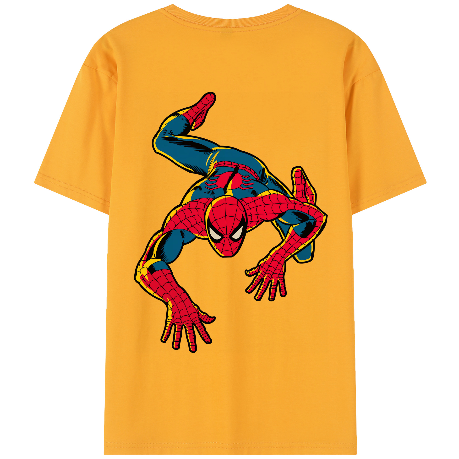 （画像用） Spider Man スパイダーマン レディース半袖Tシャツ(バックプリント)
