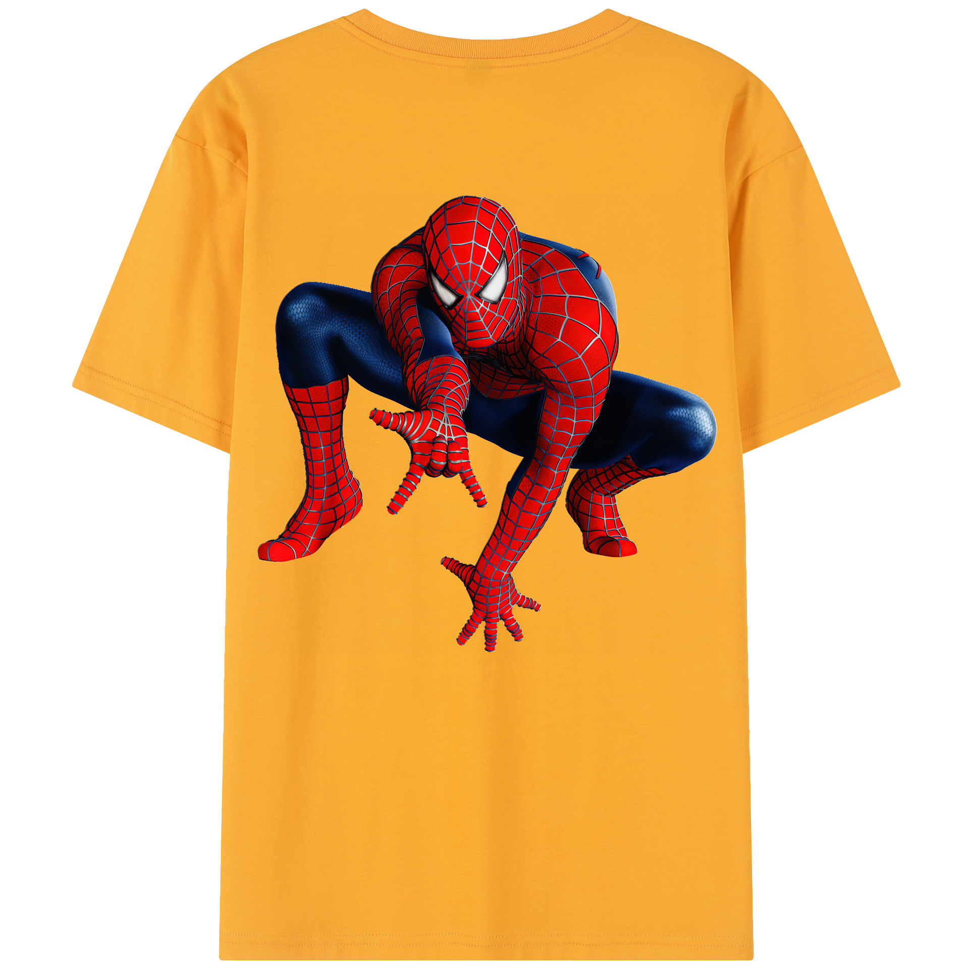 （画像用） Spider Man スパイダーマン レディース半袖Tシャツ(バックプリント)