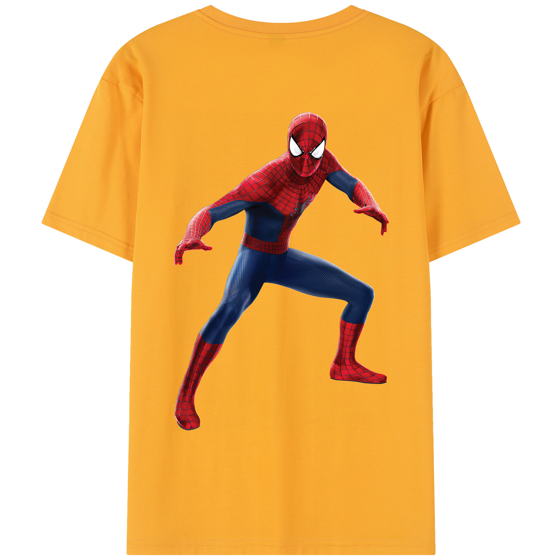（画像用） Spider Man スパイダーマン レディース半袖Tシャツ(バックプリント)