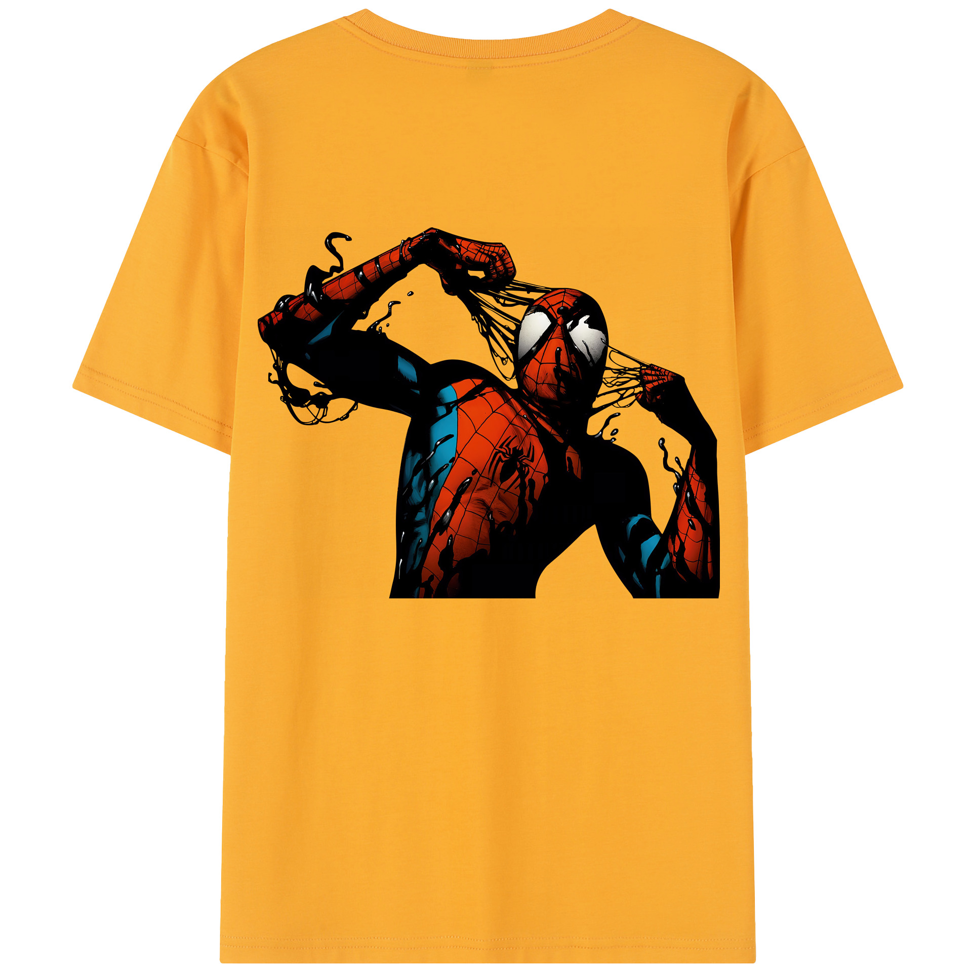 （画像用） Spider Man スパイダーマン レディース半袖Tシャツ(バックプリント)