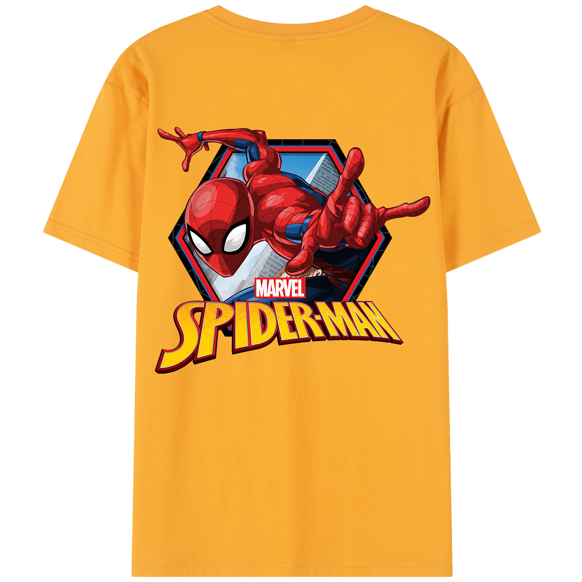 （画像用） Spider Man スパイダーマン レディース半袖Tシャツ(バックプリント)