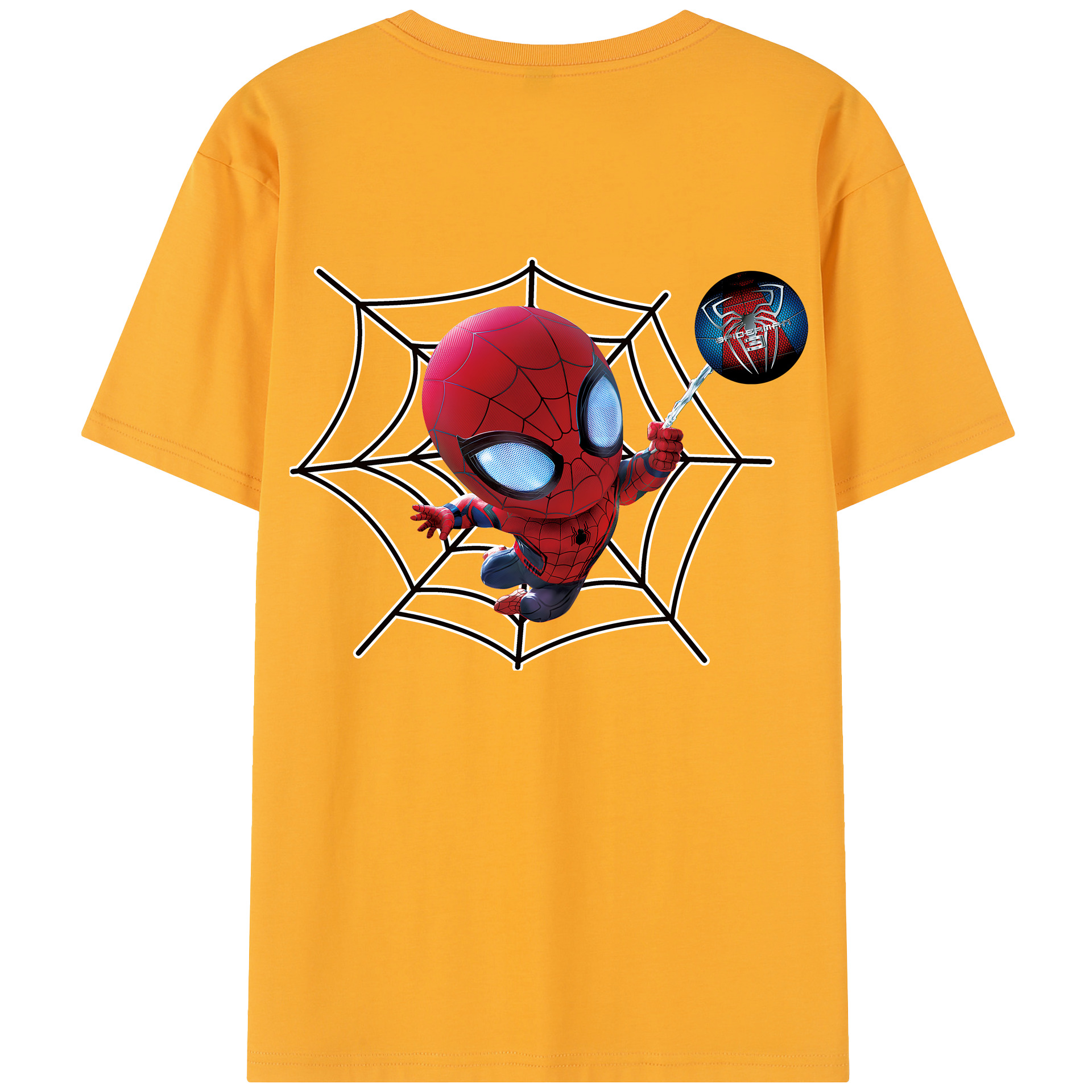 （画像用） Spider Man スパイダーマン レディース半袖Tシャツ(バックプリント)