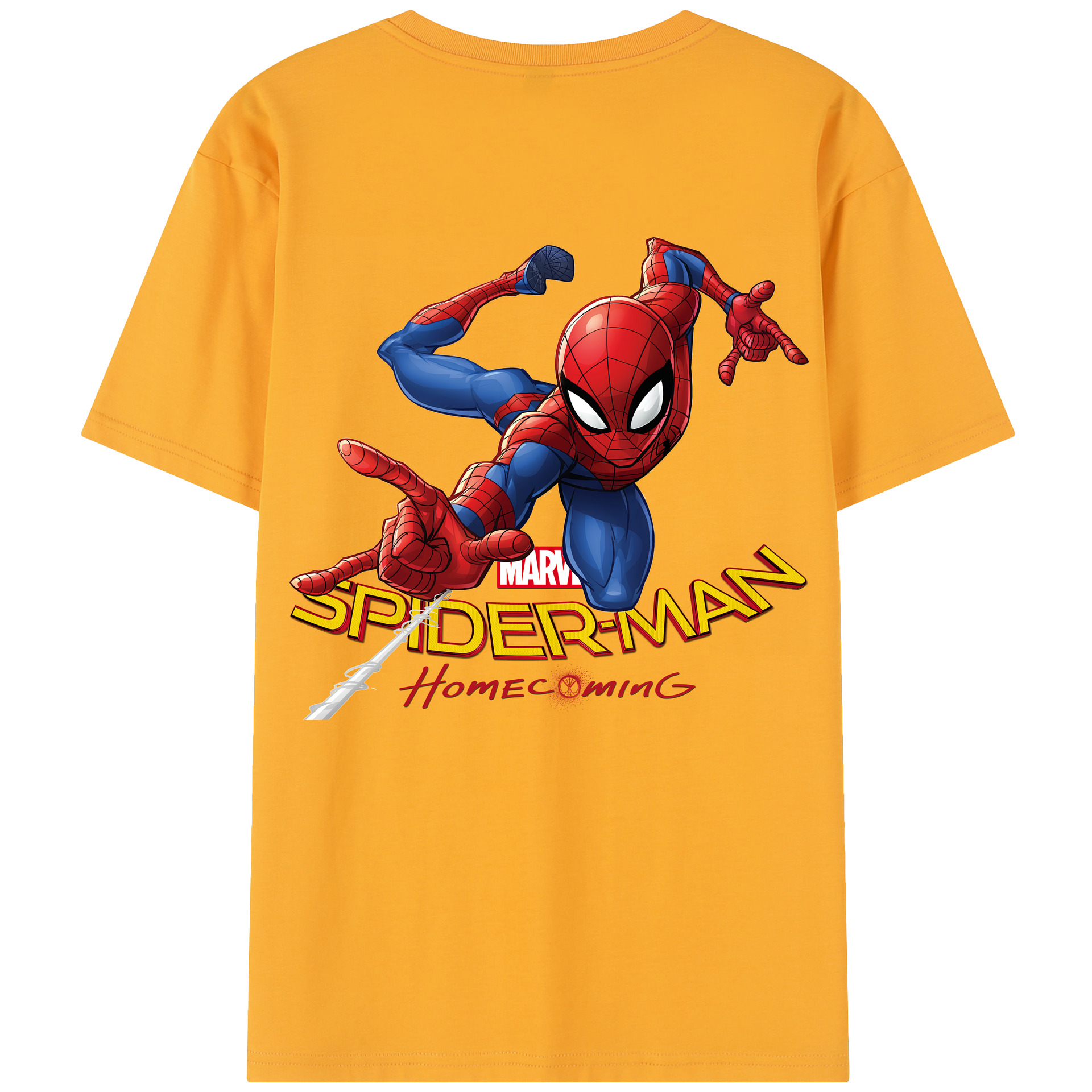 （画像用） Spider Man スパイダーマン レディース半袖Tシャツ(バックプリント)