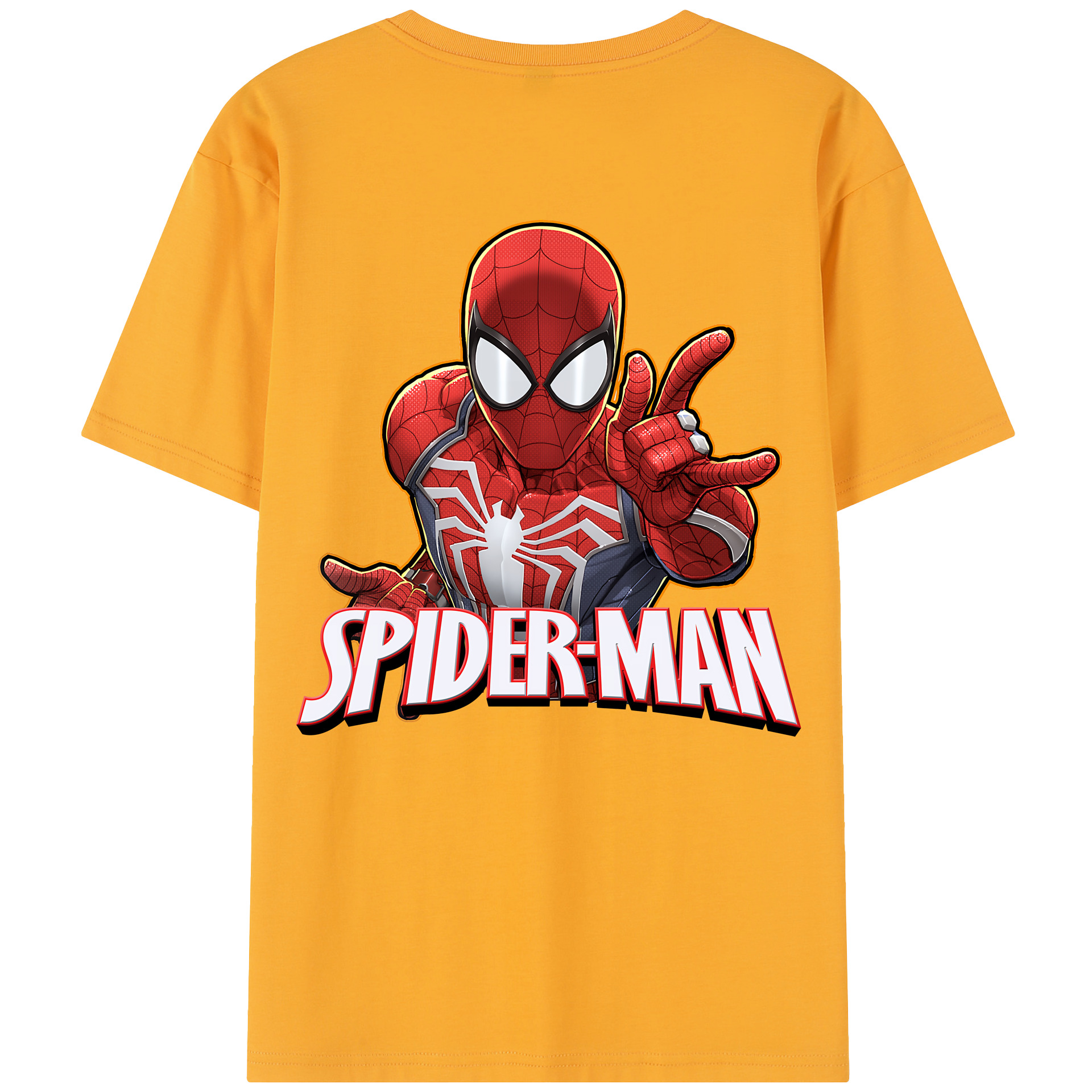 （画像用） Spider Man スパイダーマン レディース半袖Tシャツ(バックプリント)