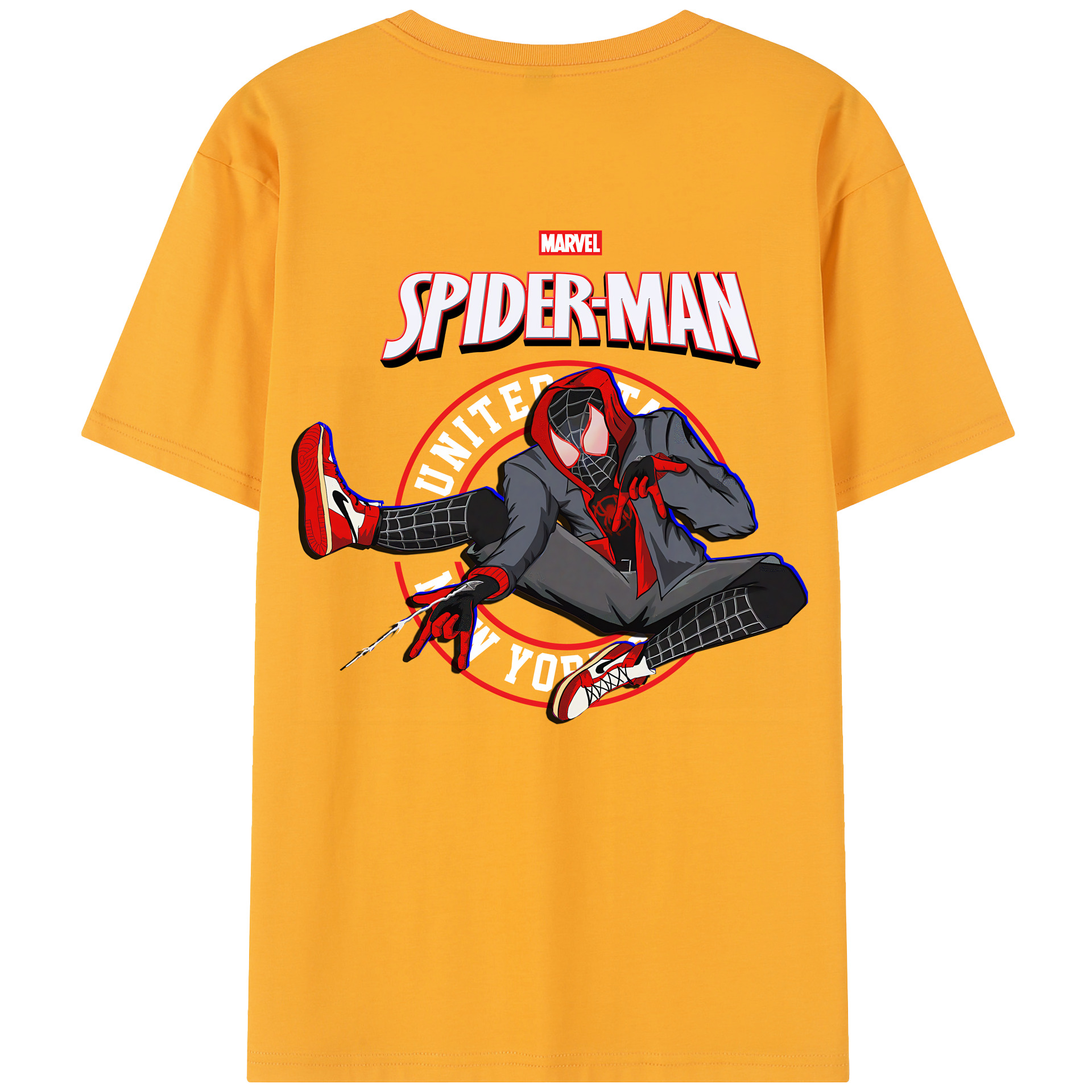 （画像用） Spider Man スパイダーマン レディース半袖Tシャツ(バックプリント)