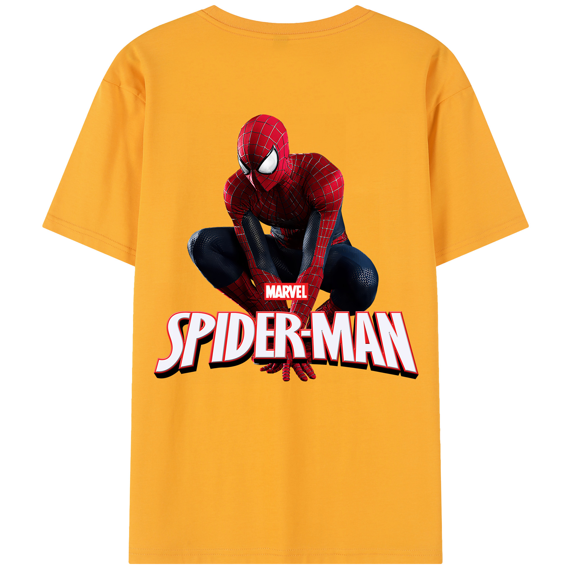 （画像用） Spider Man スパイダーマン レディース半袖Tシャツ(バックプリント)