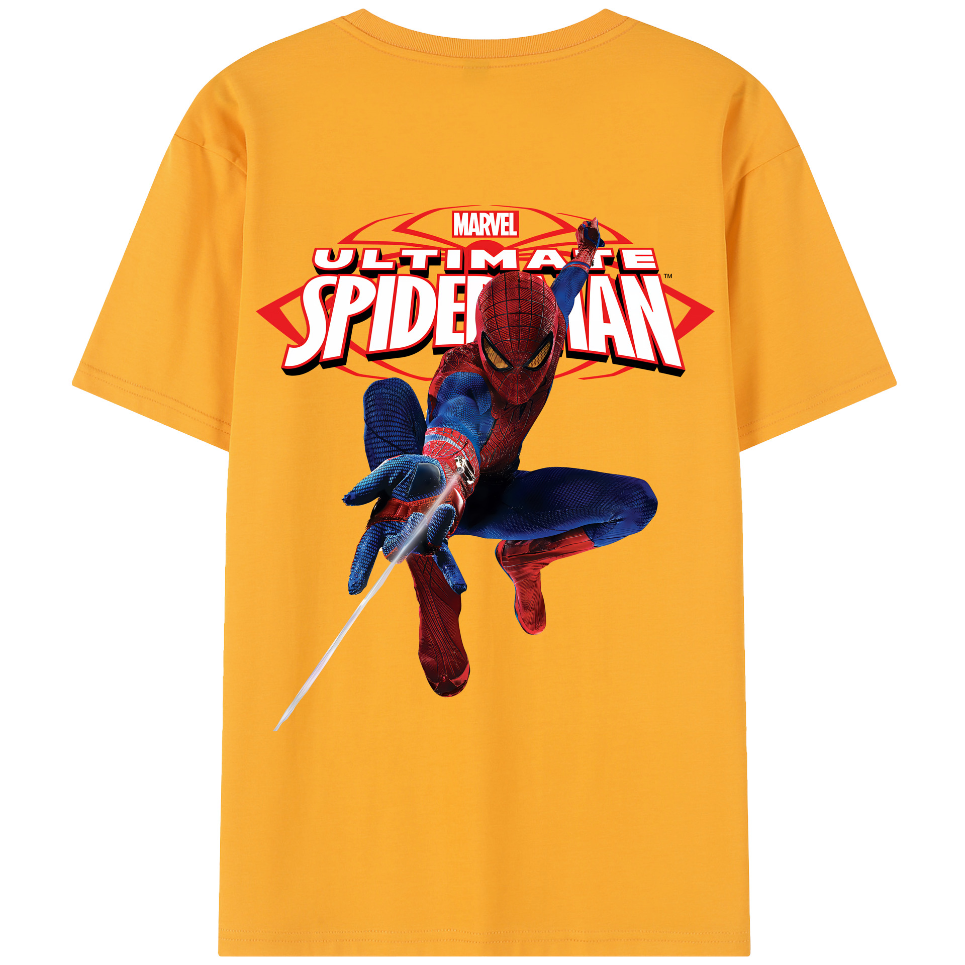 （画像用） Spider Man スパイダーマン レディース半袖Tシャツ(バックプリント)