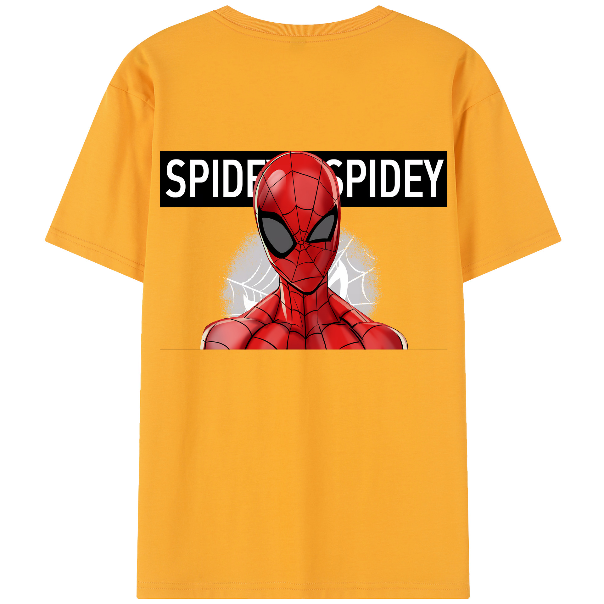 （画像用） Spider Man スパイダーマン レディース半袖Tシャツ(バックプリント)