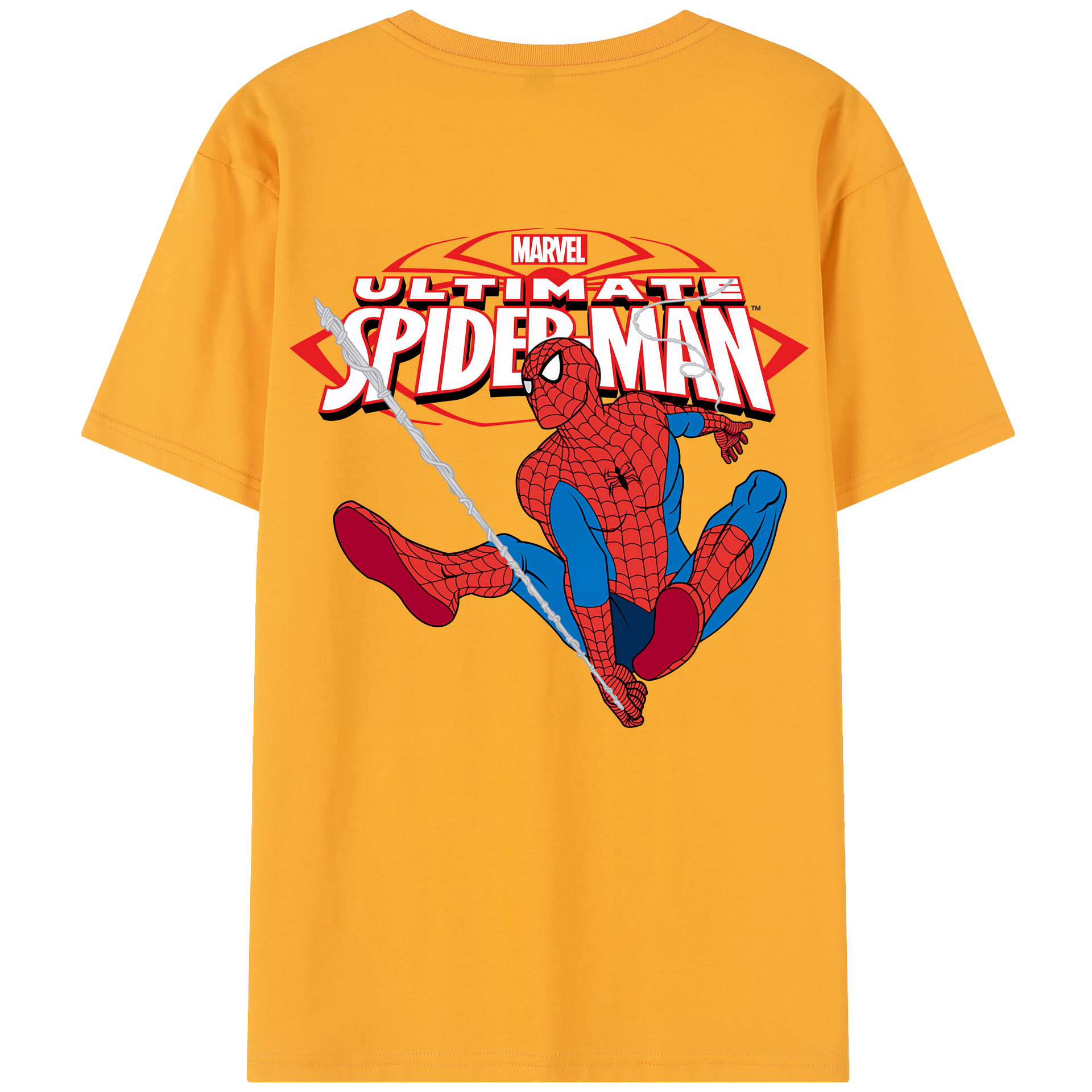（画像用） Spider Man スパイダーマン レディース半袖Tシャツ(バックプリント)