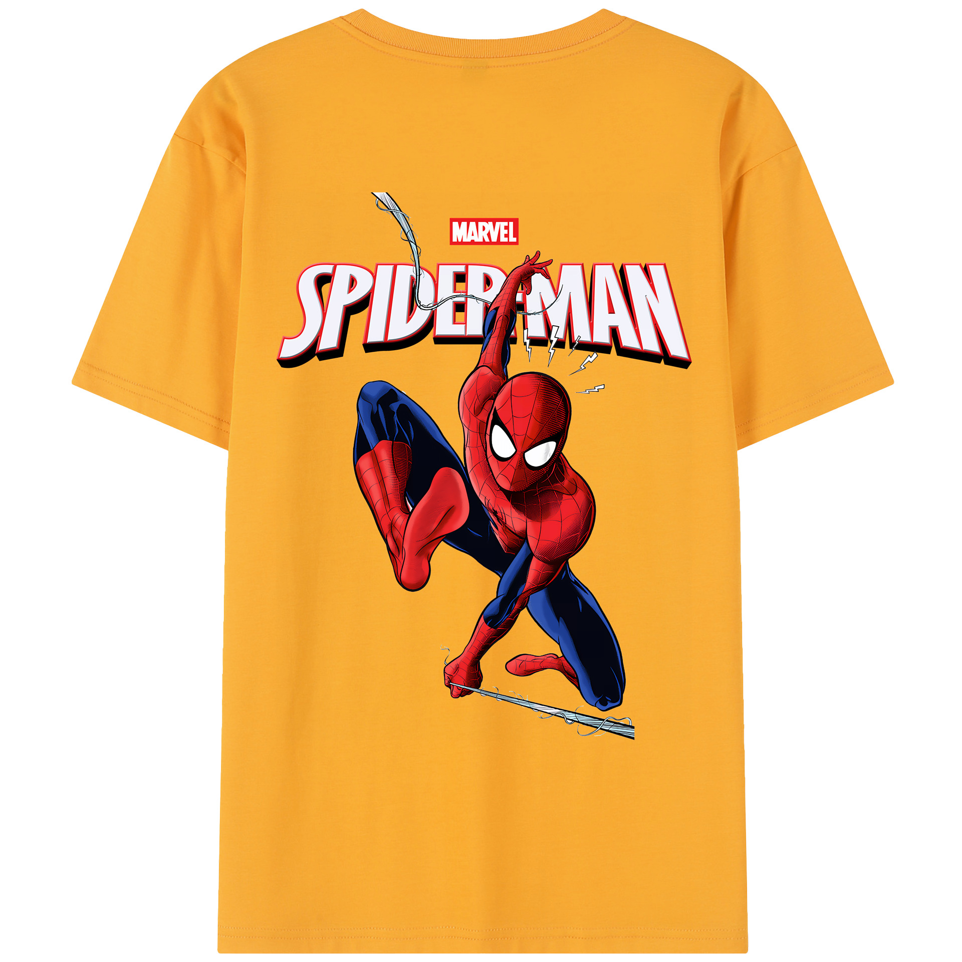 （画像用） Spider Man スパイダーマン レディース半袖Tシャツ(バックプリント)