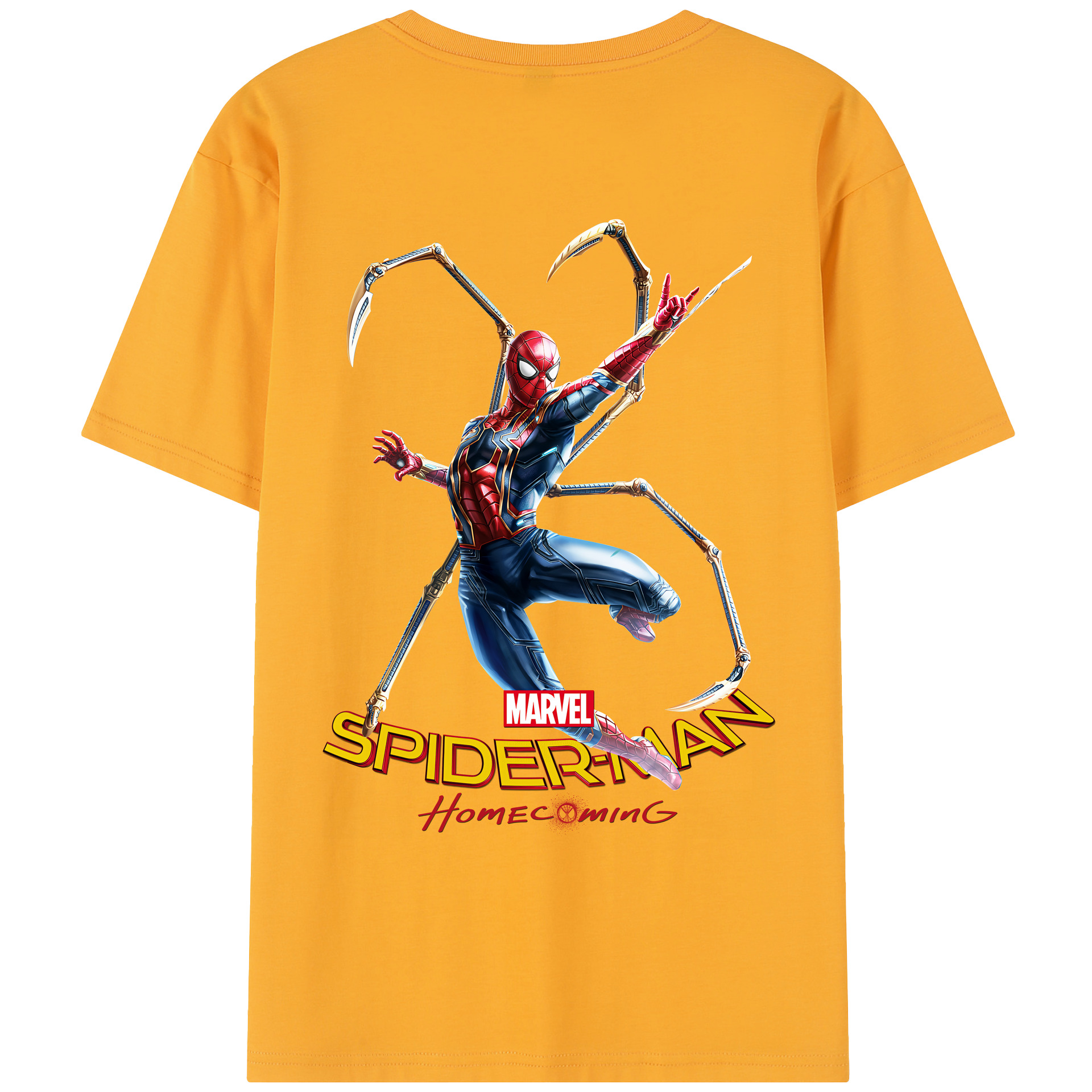 （画像用） Spider Man スパイダーマン レディース半袖Tシャツ(バックプリント)