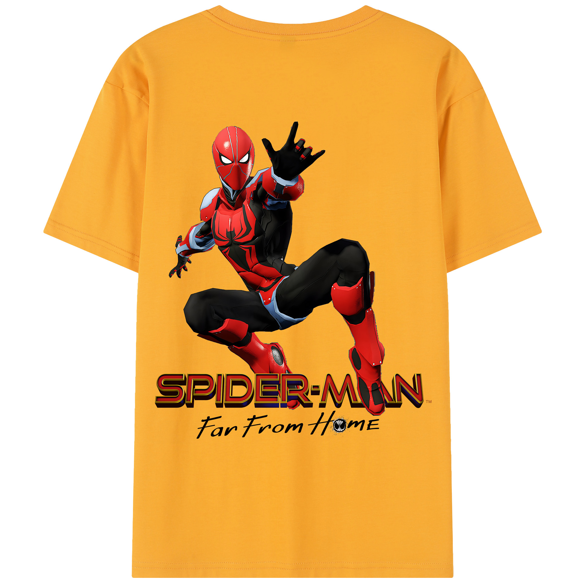（画像用） Spider Man スパイダーマン レディース半袖Tシャツ(バックプリント)