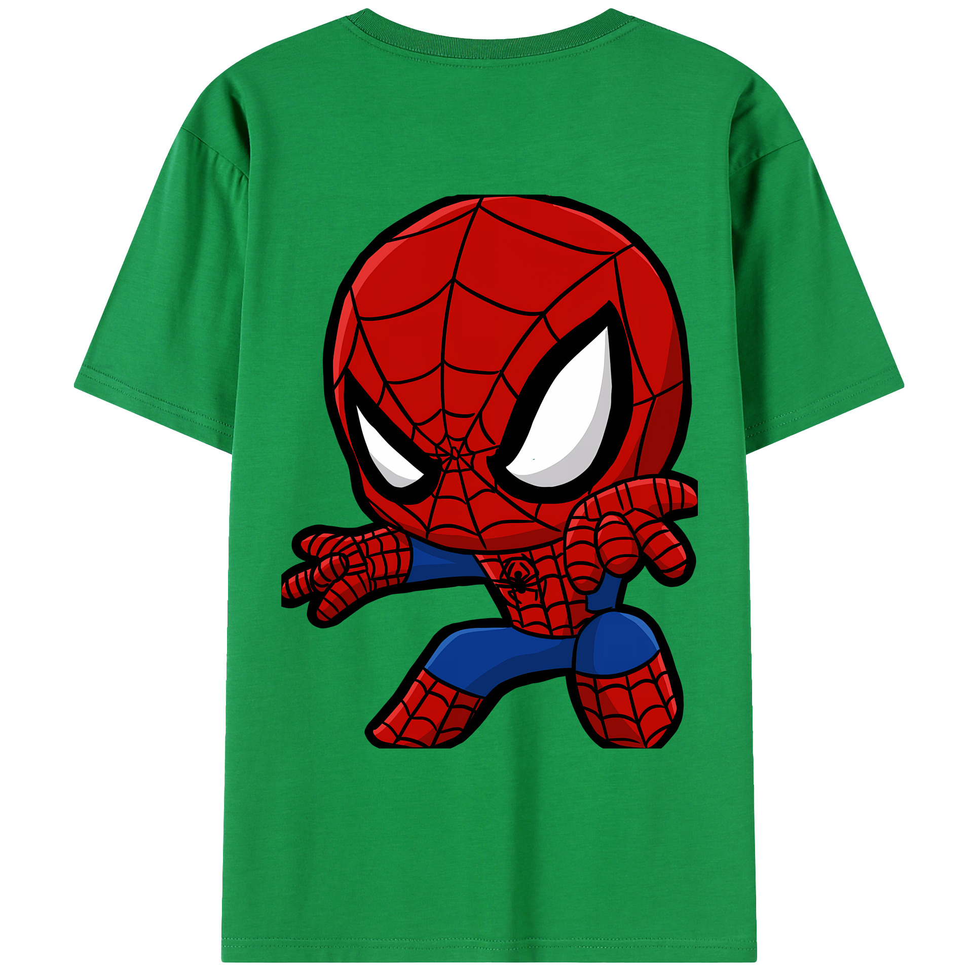Spider Man スパイダーマン レディース半袖Tシャツ(バックプリント)