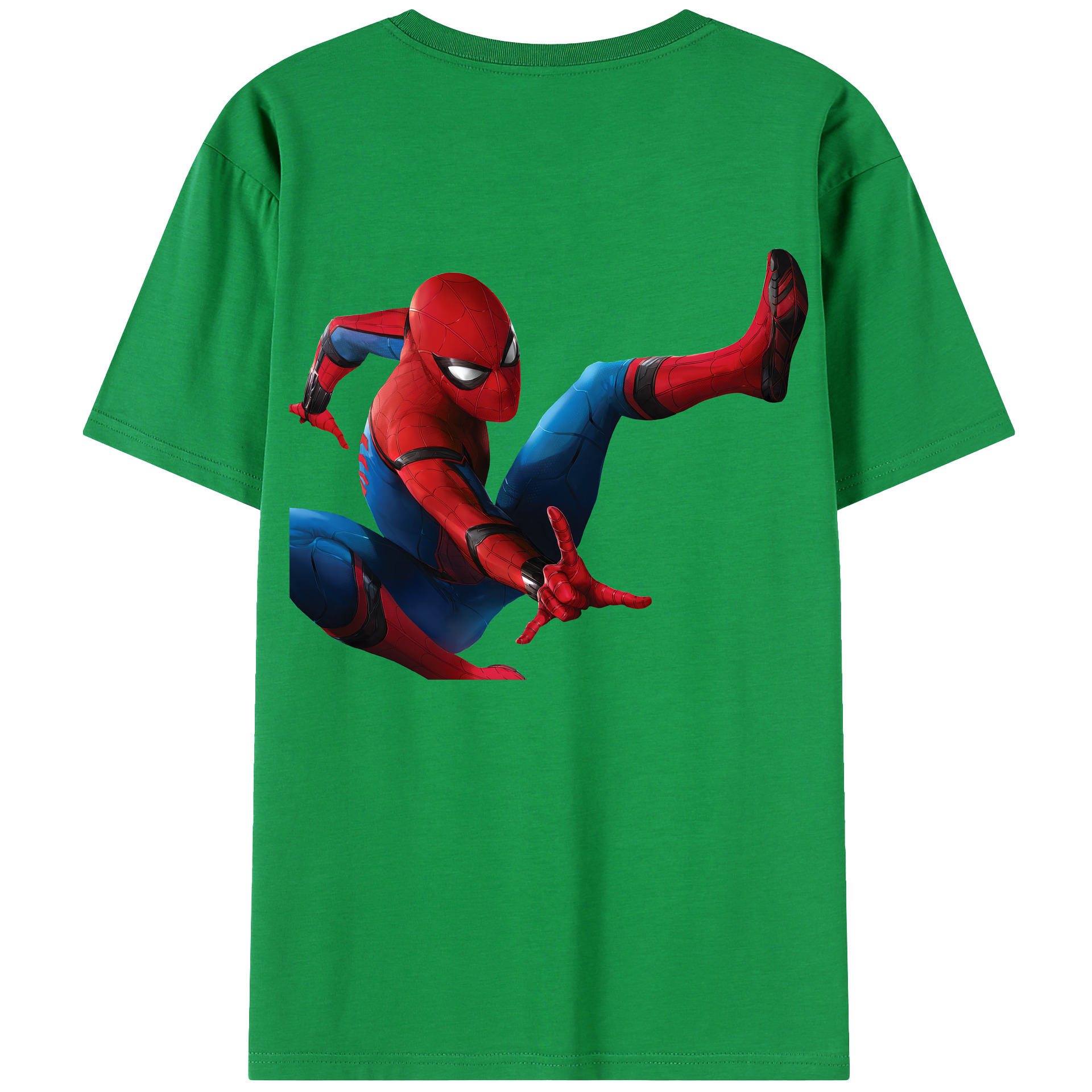 （画像用） Spider Man スパイダーマン レディース半袖Tシャツ(バックプリント)