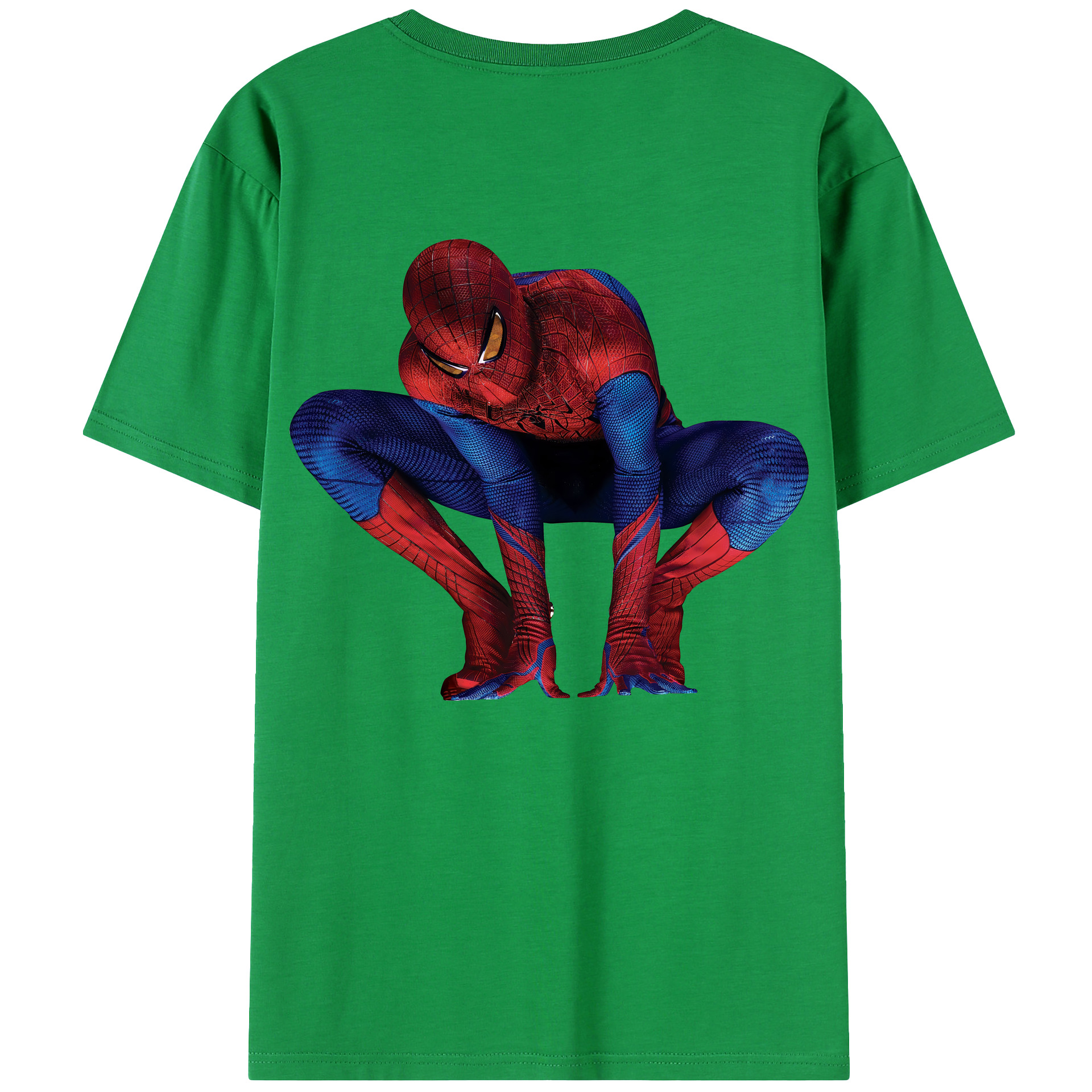 （画像用） Spider Man スパイダーマン レディース半袖Tシャツ(バックプリント)