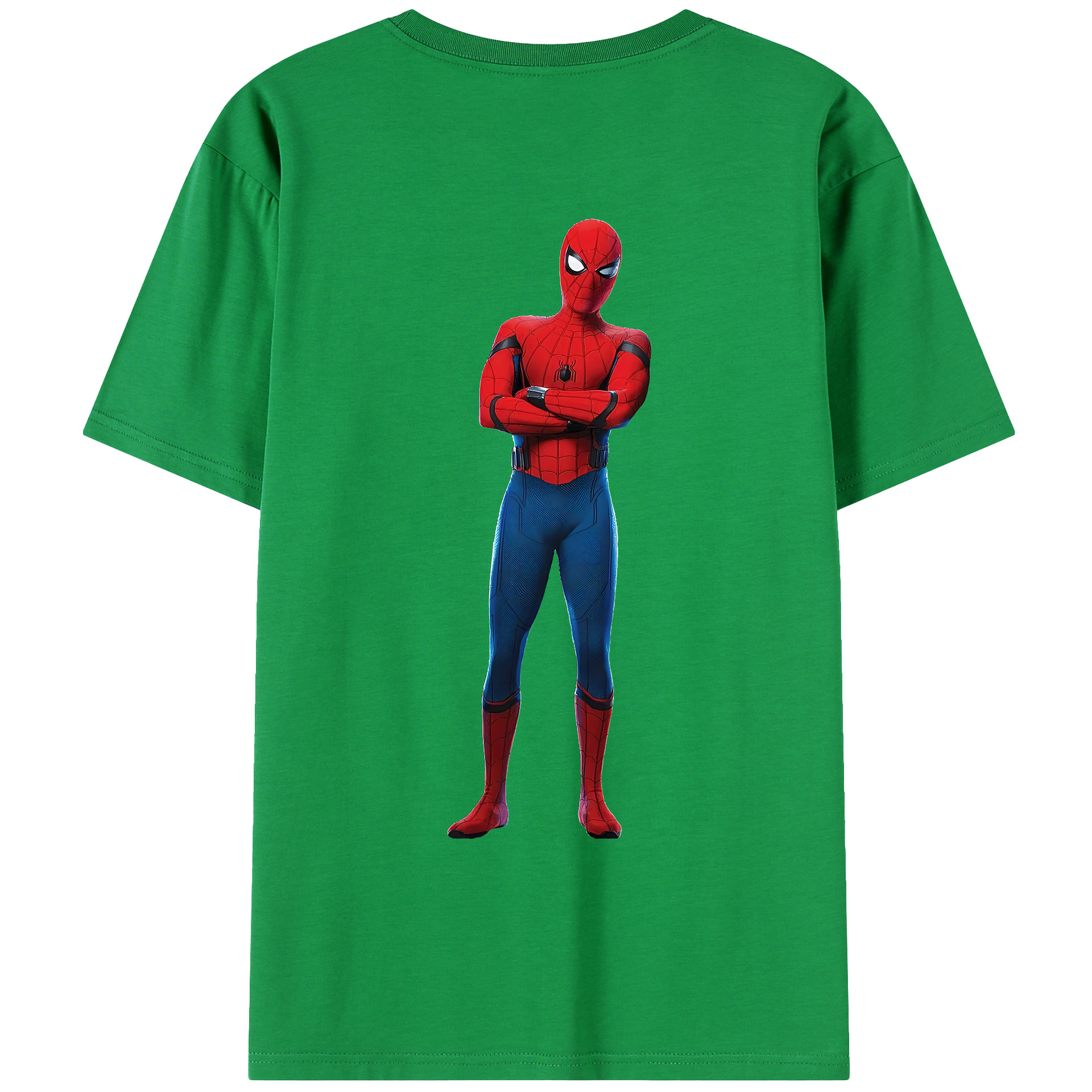 （画像用） Spider Man スパイダーマン レディース半袖Tシャツ(バックプリント)