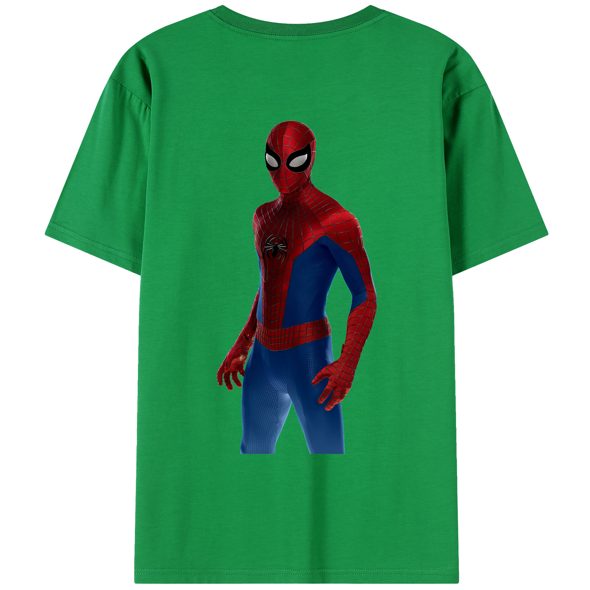 （画像用） Spider Man スパイダーマン レディース半袖Tシャツ(バックプリント)