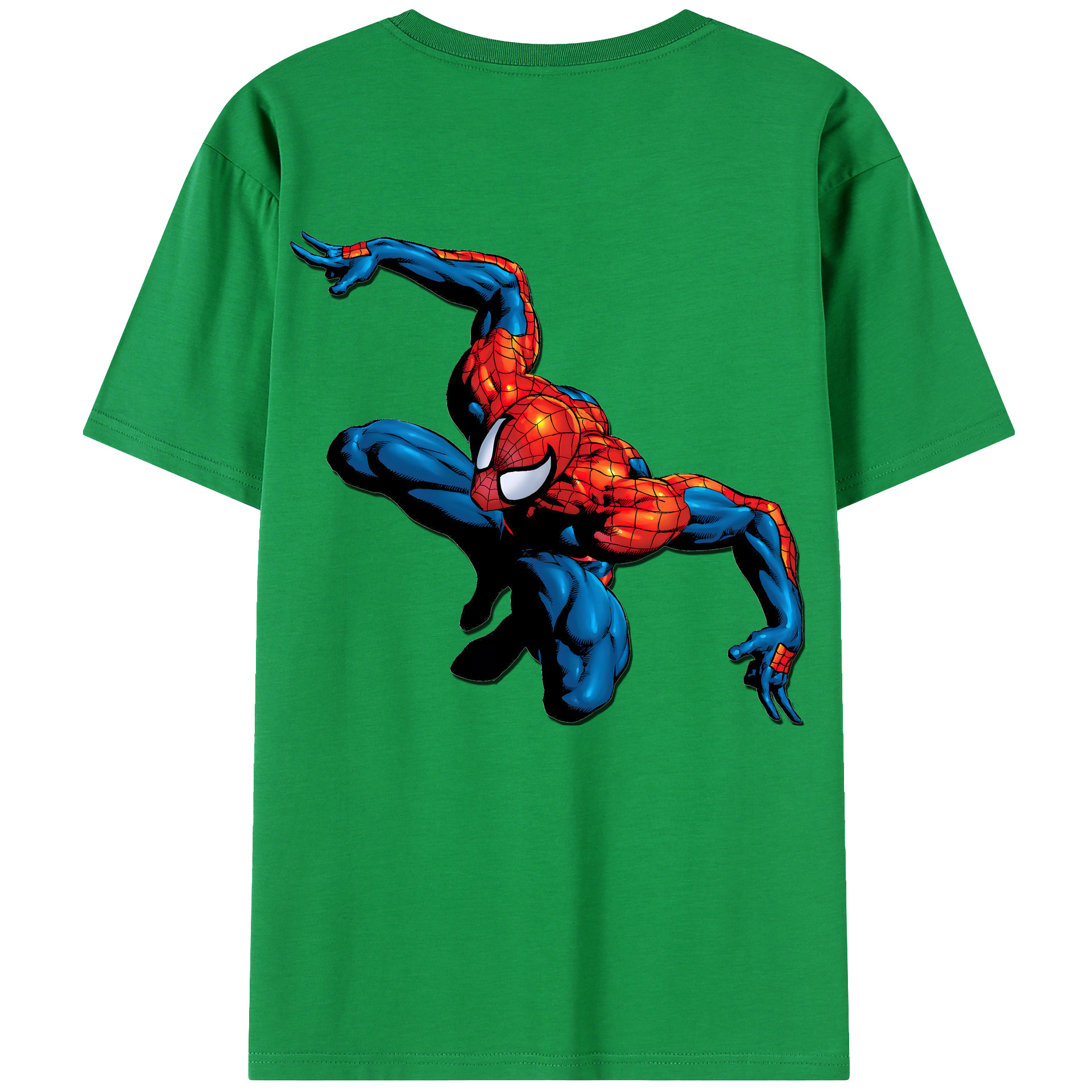 （画像用） Spider Man スパイダーマン レディース半袖Tシャツ(バックプリント)