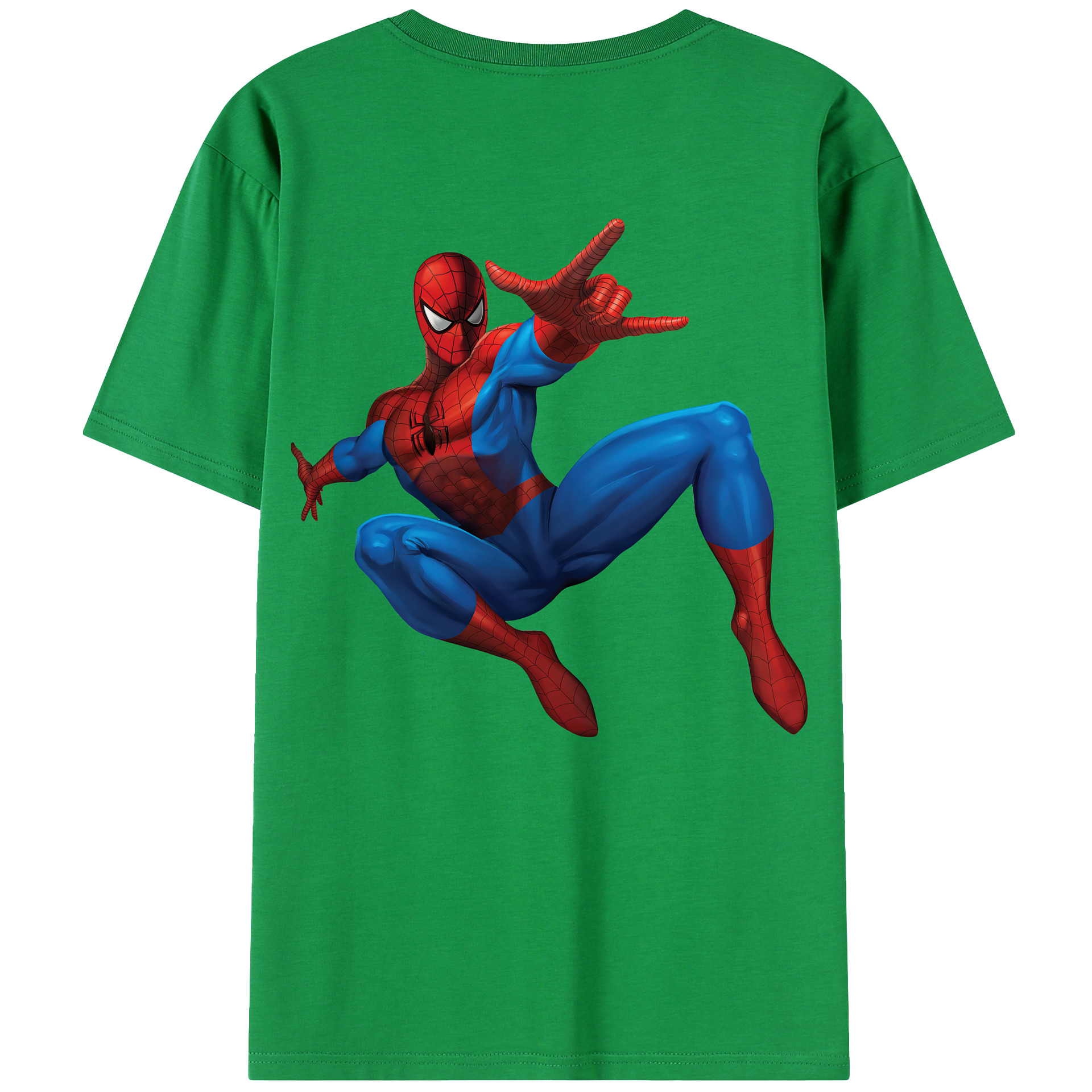 （画像用） Spider Man スパイダーマン レディース半袖Tシャツ(バックプリント)