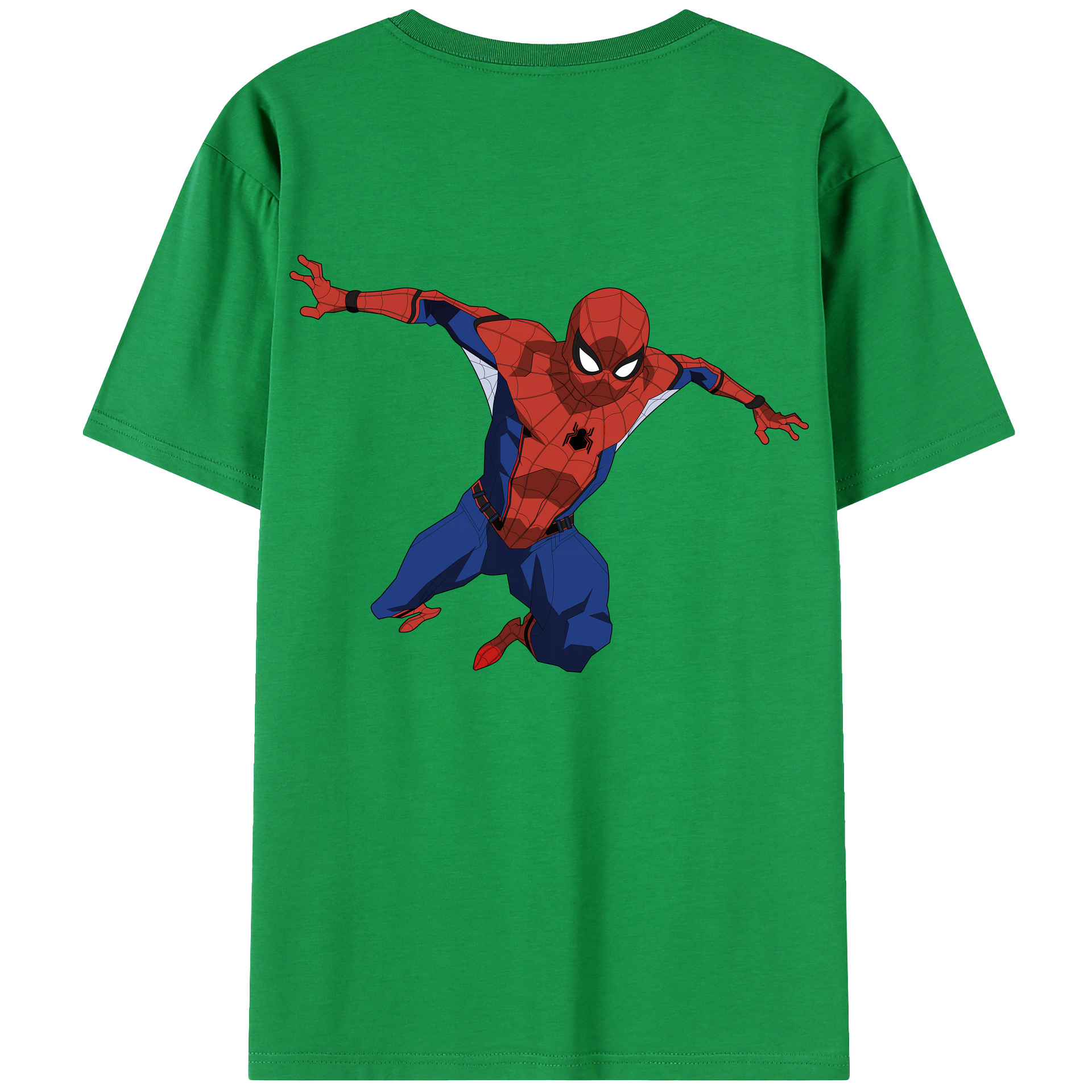 （画像用） Spider Man スパイダーマン レディース半袖Tシャツ(バックプリント)