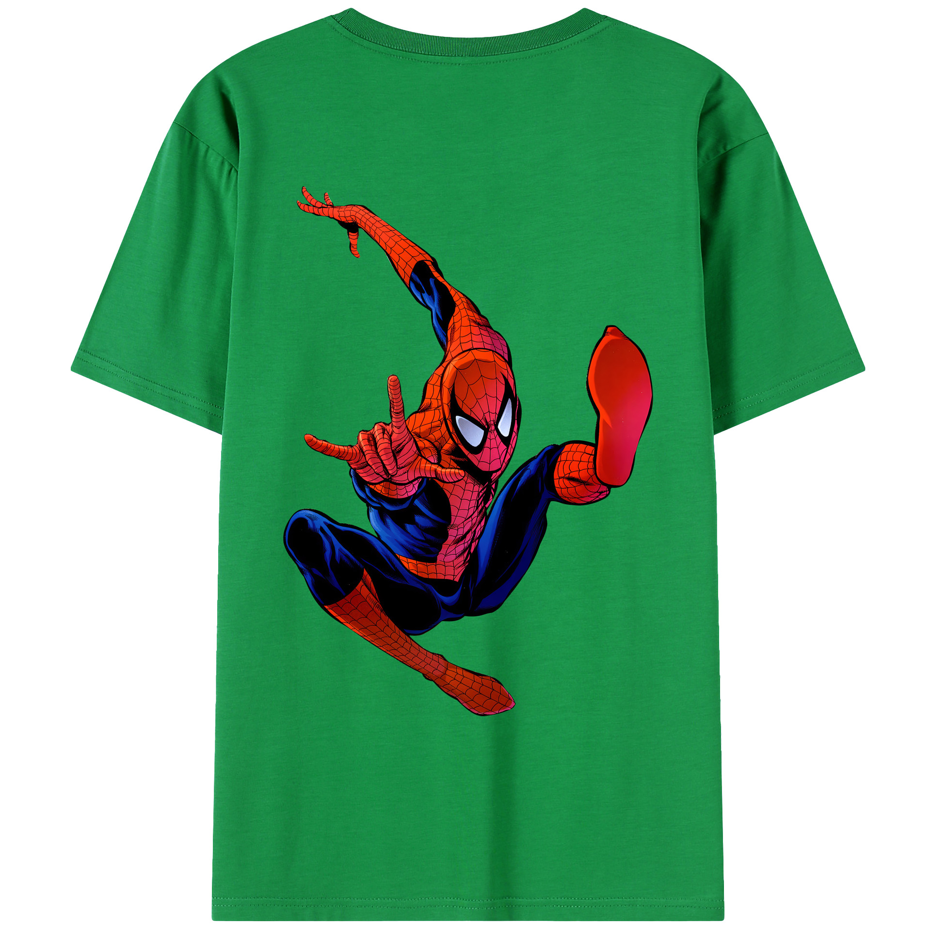 （画像用） Spider Man スパイダーマン レディース半袖Tシャツ(バックプリント)