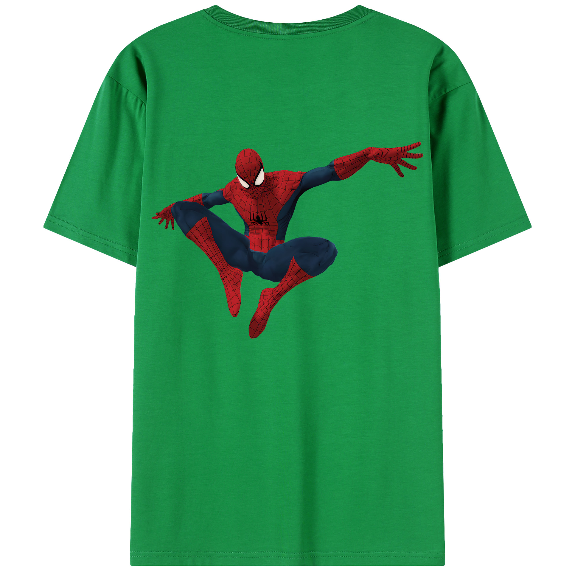（画像用） Spider Man スパイダーマン レディース半袖Tシャツ(バックプリント)