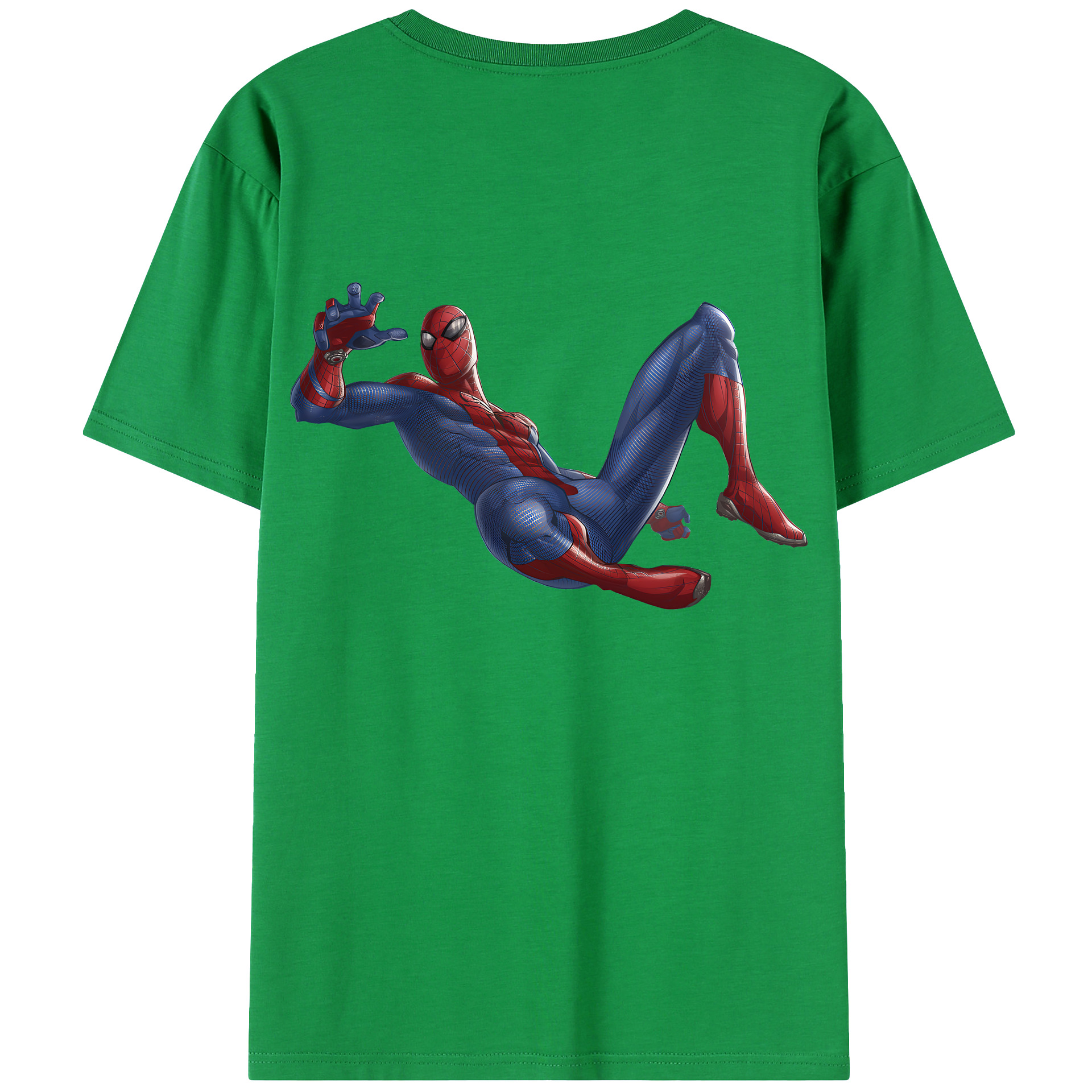 （画像用） Spider Man スパイダーマン レディース半袖Tシャツ(バックプリント)