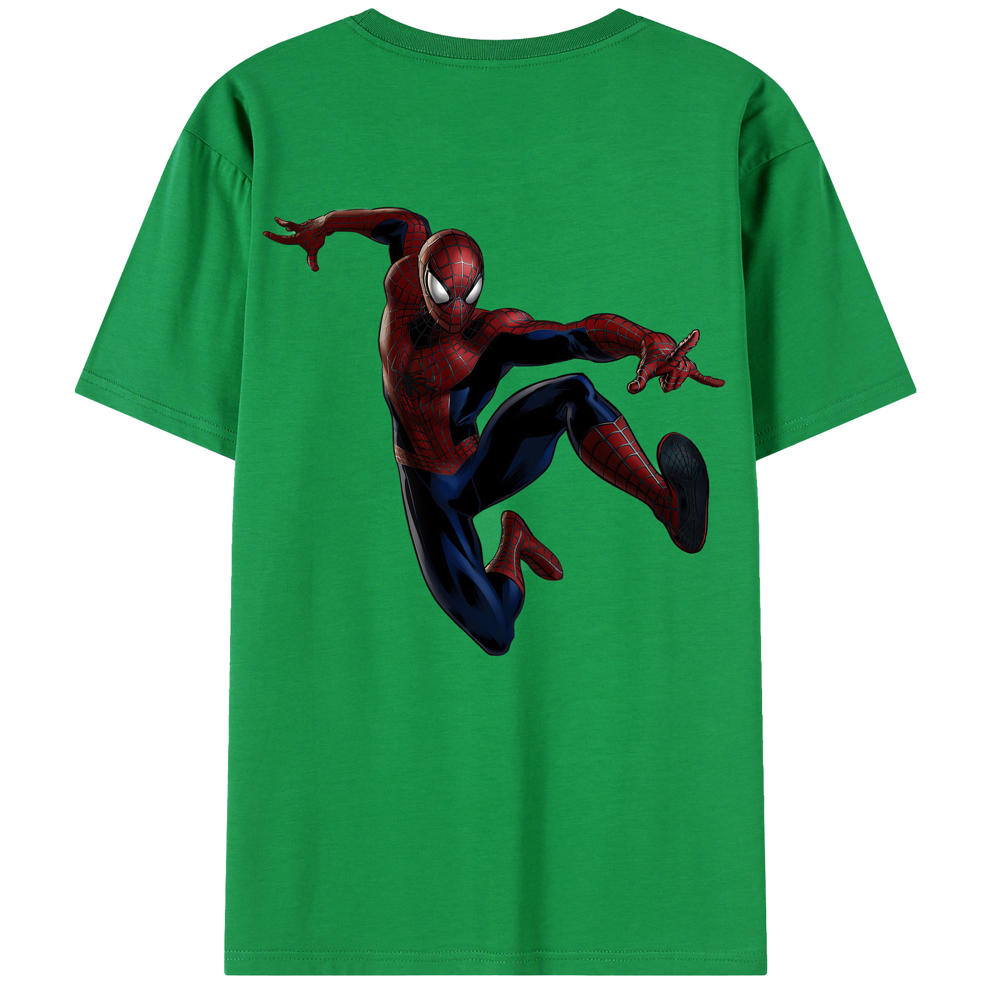 （画像用） Spider Man スパイダーマン レディース半袖Tシャツ(バックプリント)