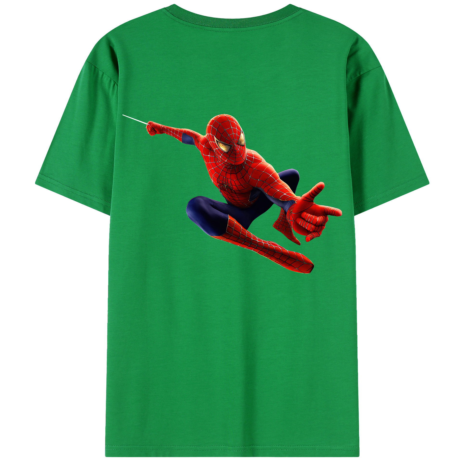 （画像用） Spider Man スパイダーマン レディース半袖Tシャツ(バックプリント)