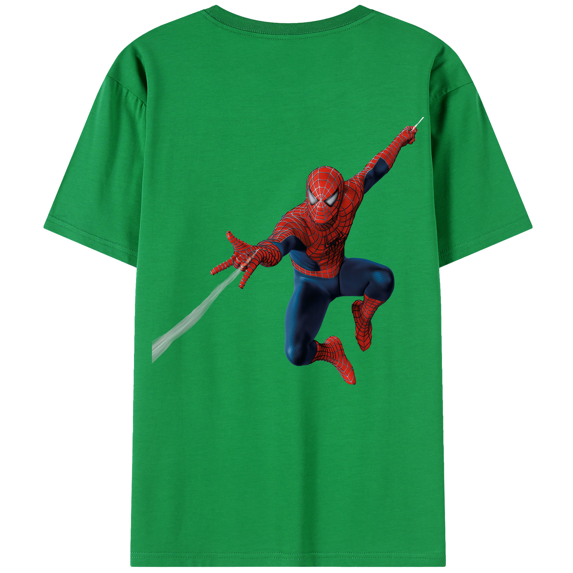 （画像用） Spider Man スパイダーマン レディース半袖Tシャツ(バックプリント)