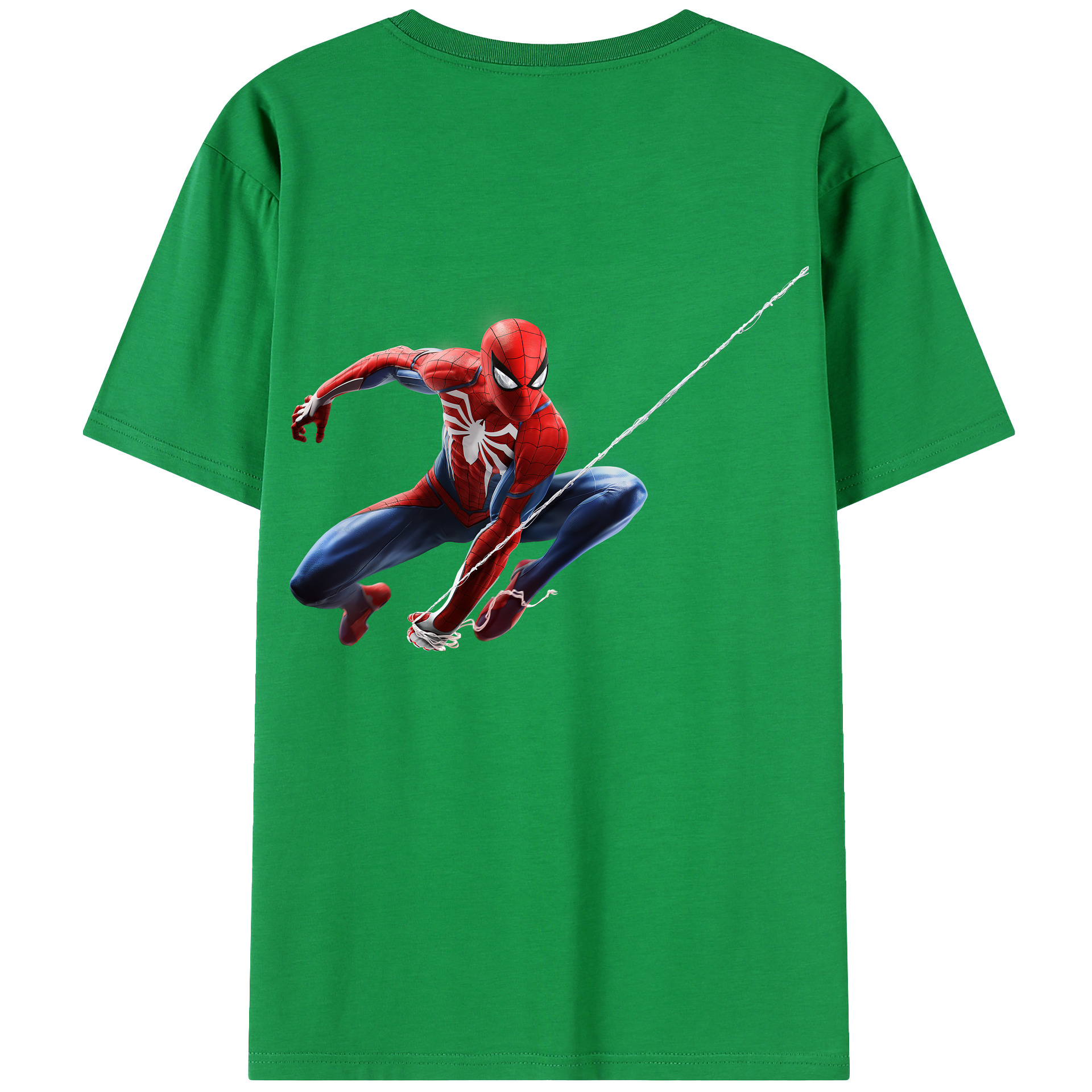 （画像用） Spider Man スパイダーマン レディース半袖Tシャツ(バックプリント)