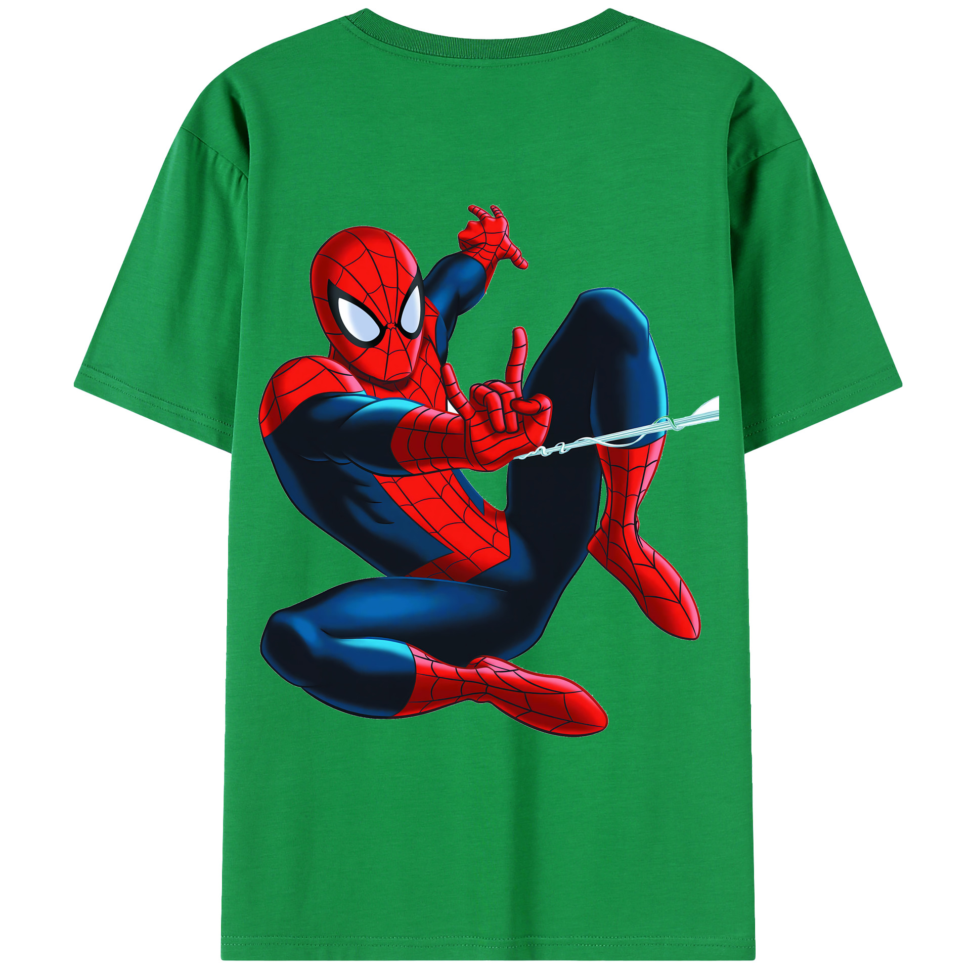 （画像用） Spider Man スパイダーマン レディース半袖Tシャツ(バックプリント)