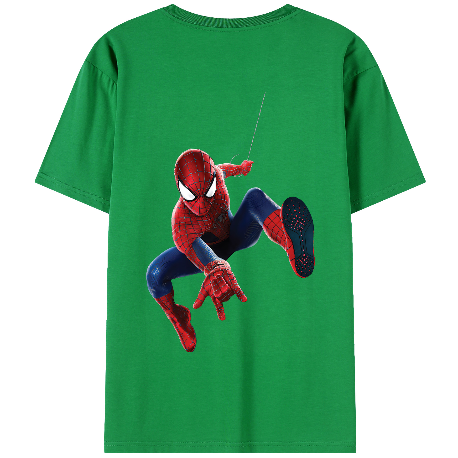 （画像用） Spider Man スパイダーマン レディース半袖Tシャツ(バックプリント)