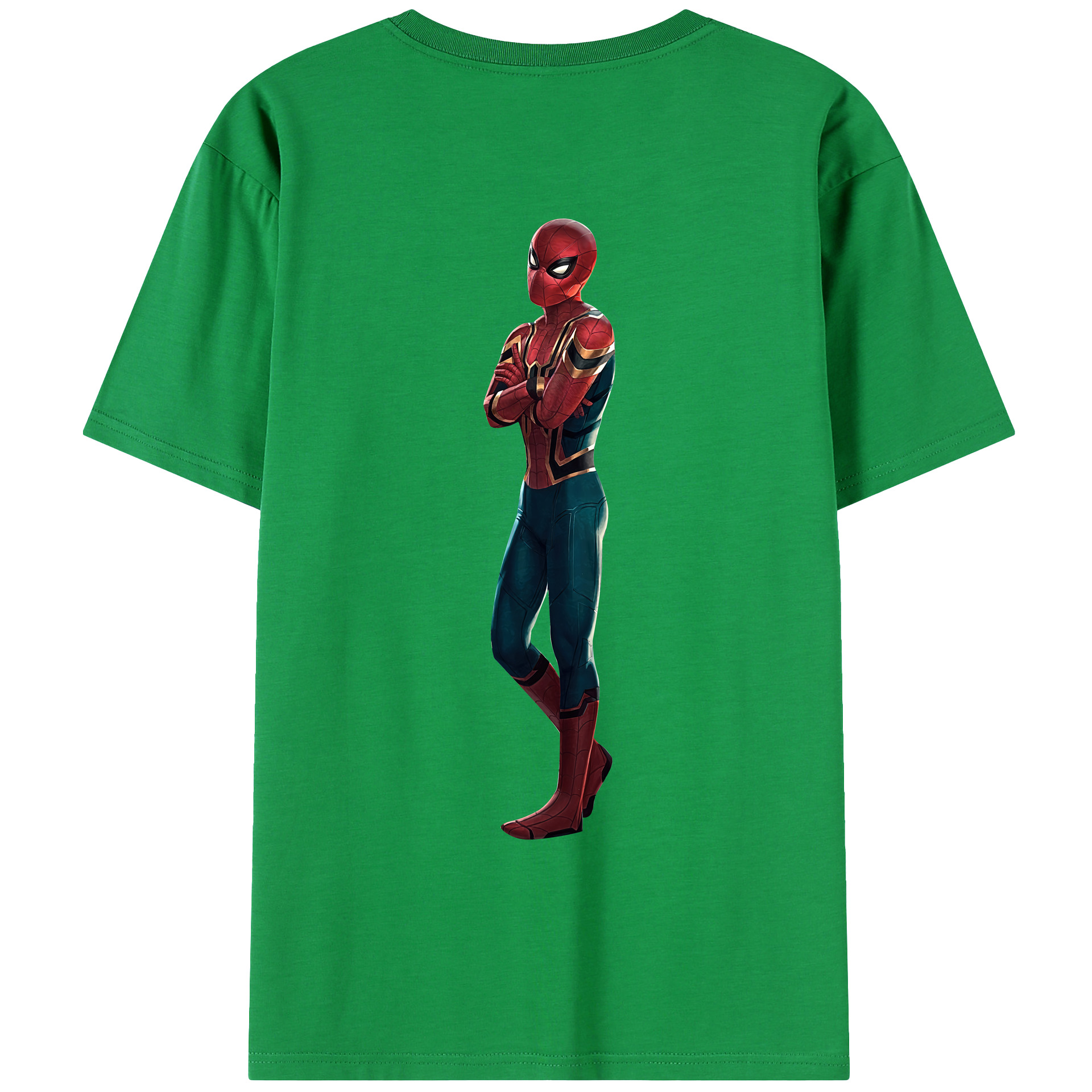 （画像用） Spider Man スパイダーマン レディース半袖Tシャツ(バックプリント)