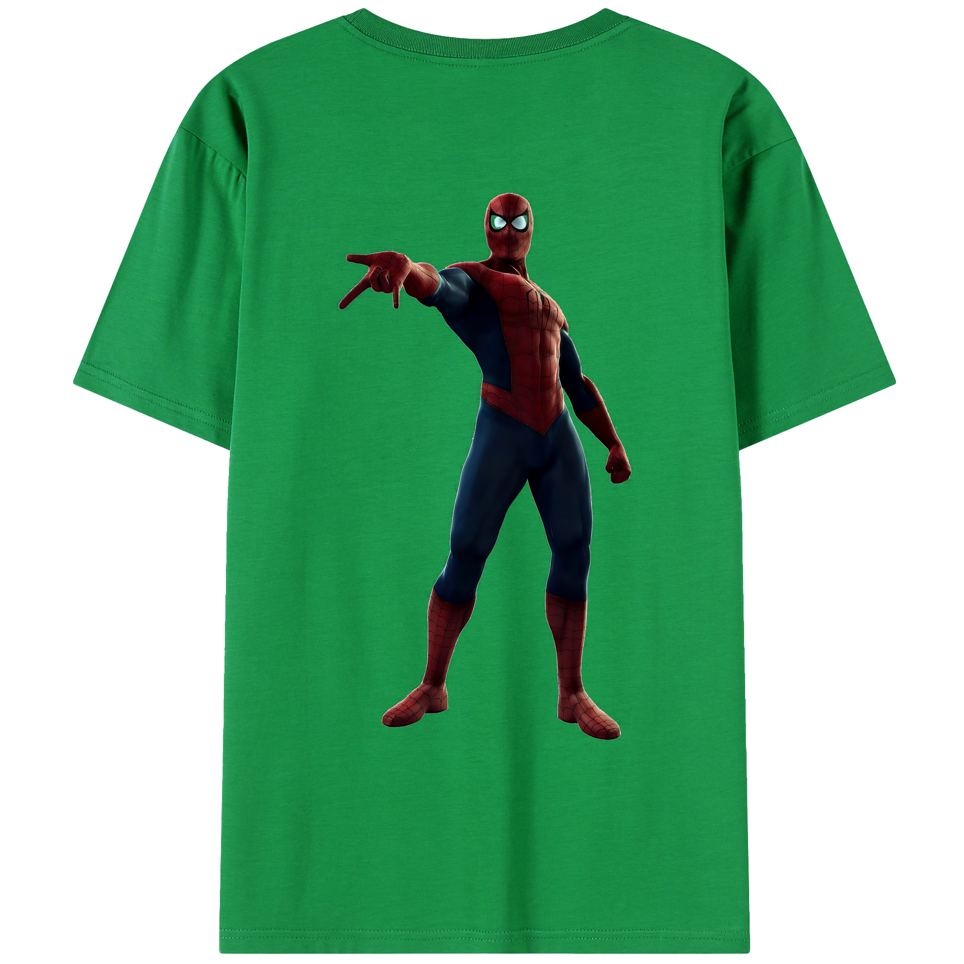 （画像用） Spider Man スパイダーマン レディース半袖Tシャツ(バックプリント)