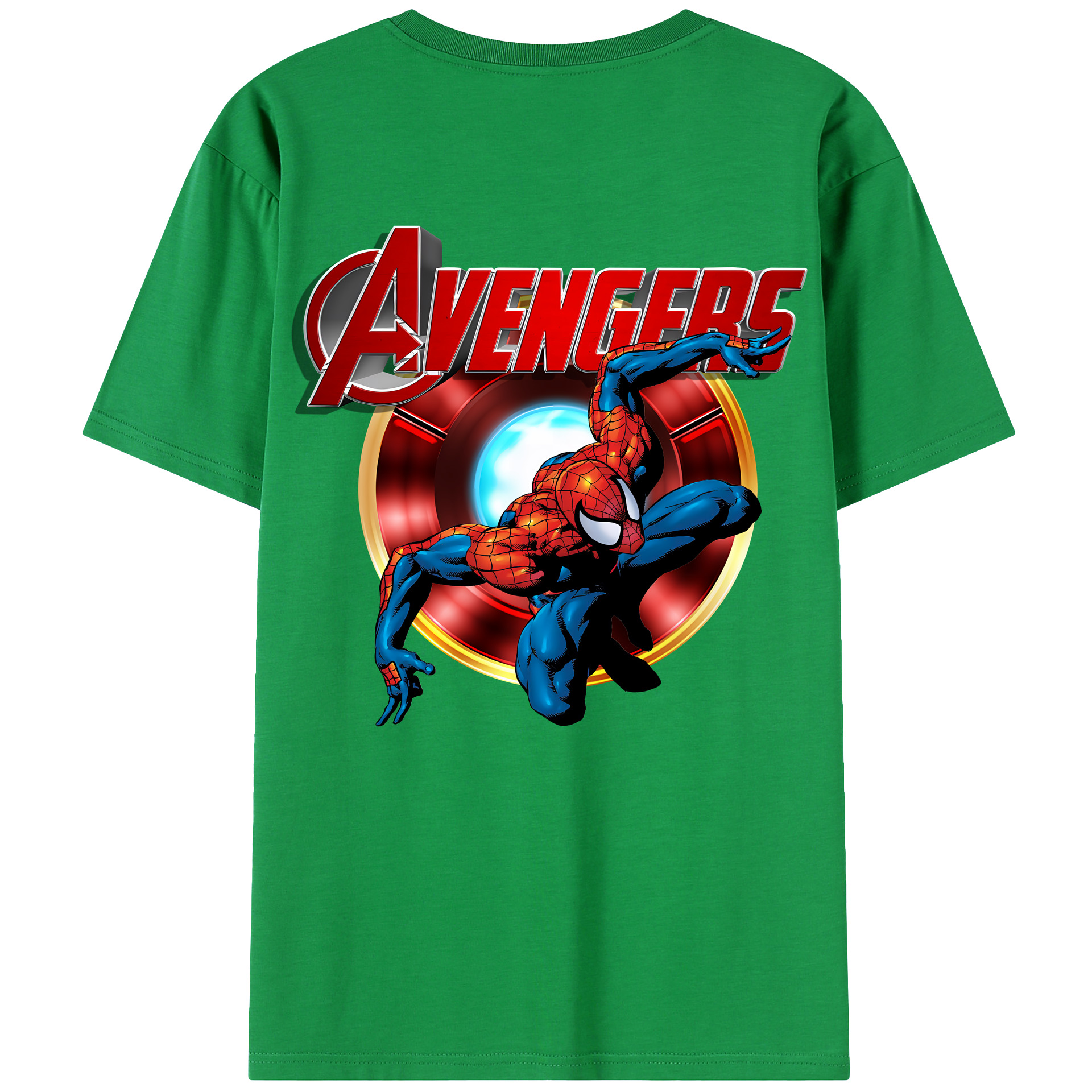 （画像用） Spider Man スパイダーマン レディース半袖Tシャツ(バックプリント)