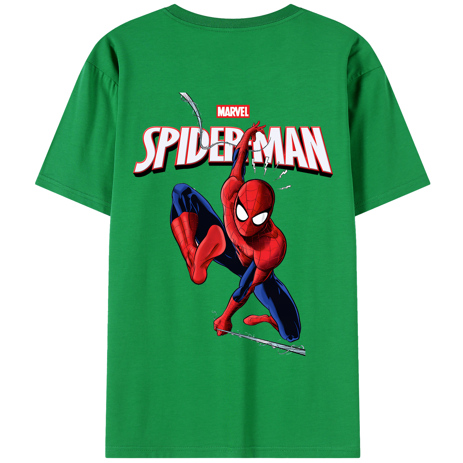 （画像用） Spider Man スパイダーマン レディース半袖Tシャツ(バックプリント)