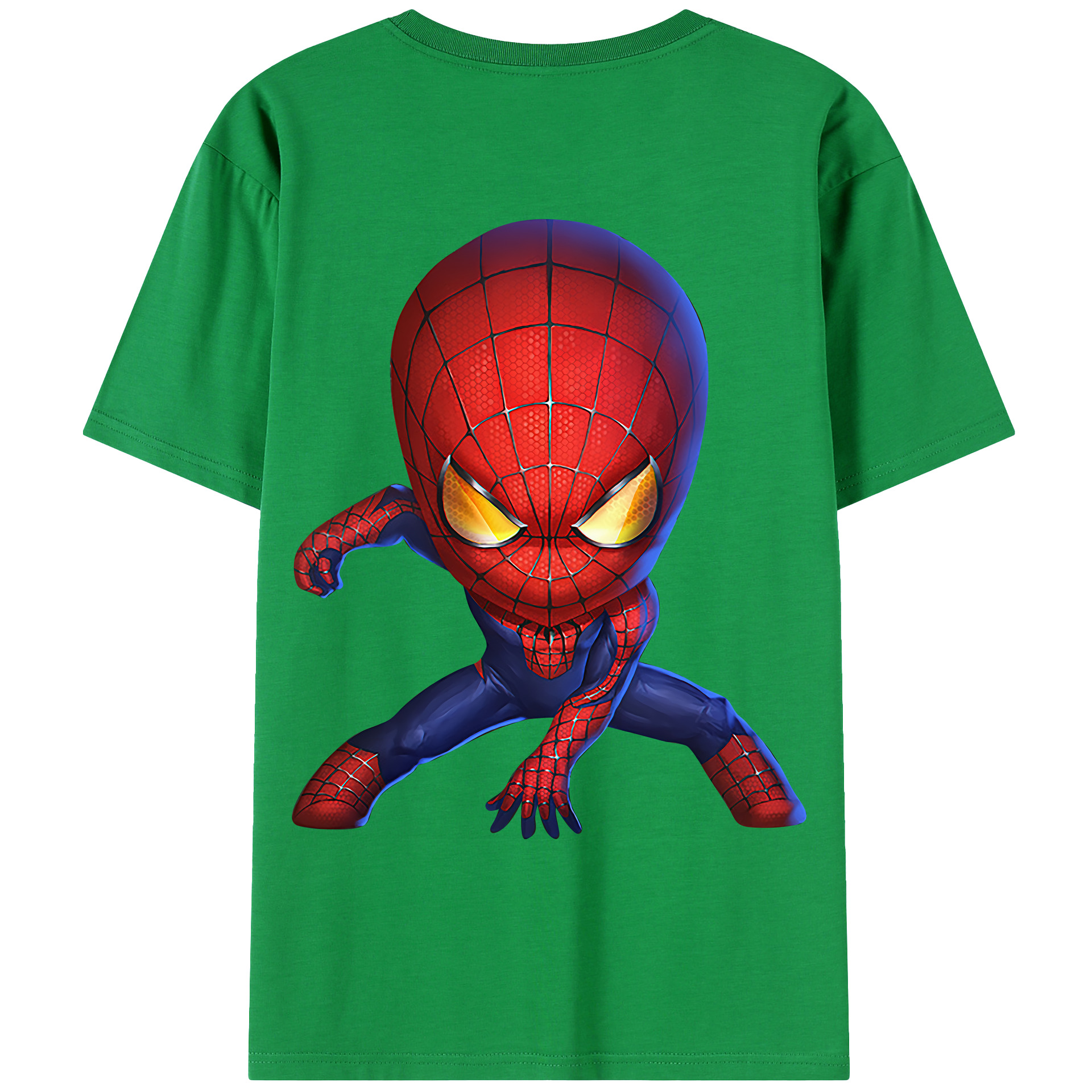 （画像用） Spider Man スパイダーマン レディース半袖Tシャツ(バックプリント)