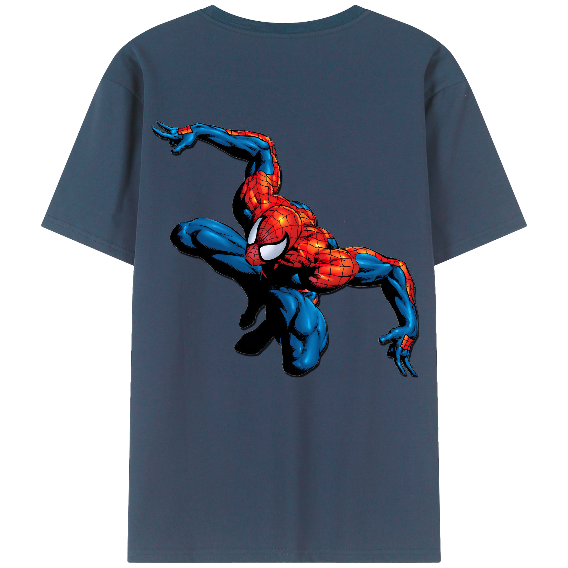 （画像用） Spider Man スパイダーマン レディース半袖Tシャツ(バックプリント)