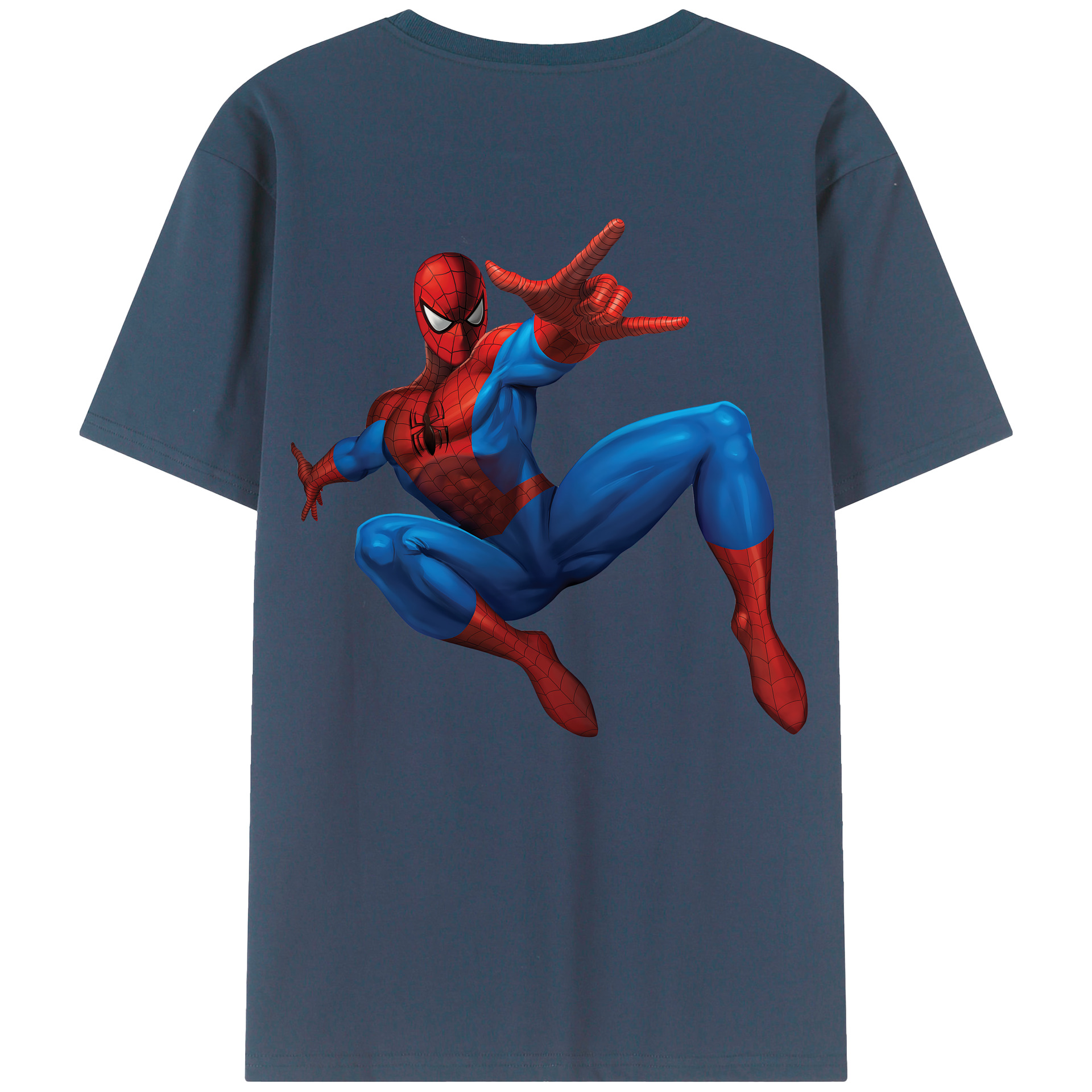 （画像用） Spider Man スパイダーマン レディース半袖Tシャツ(バックプリント)