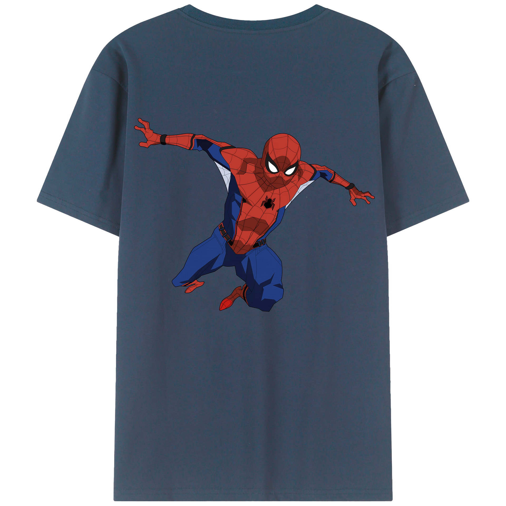 （画像用） Spider Man スパイダーマン レディース半袖Tシャツ(バックプリント)