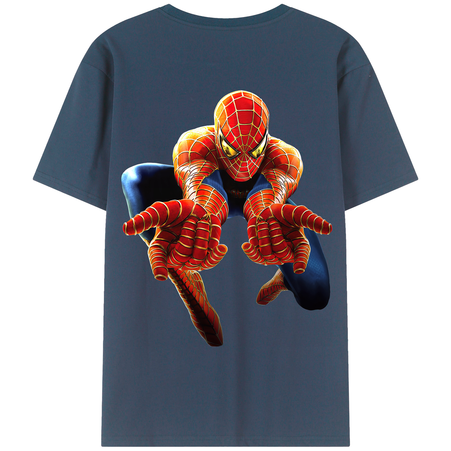（画像用） Spider Man スパイダーマン レディース半袖Tシャツ(バックプリント)