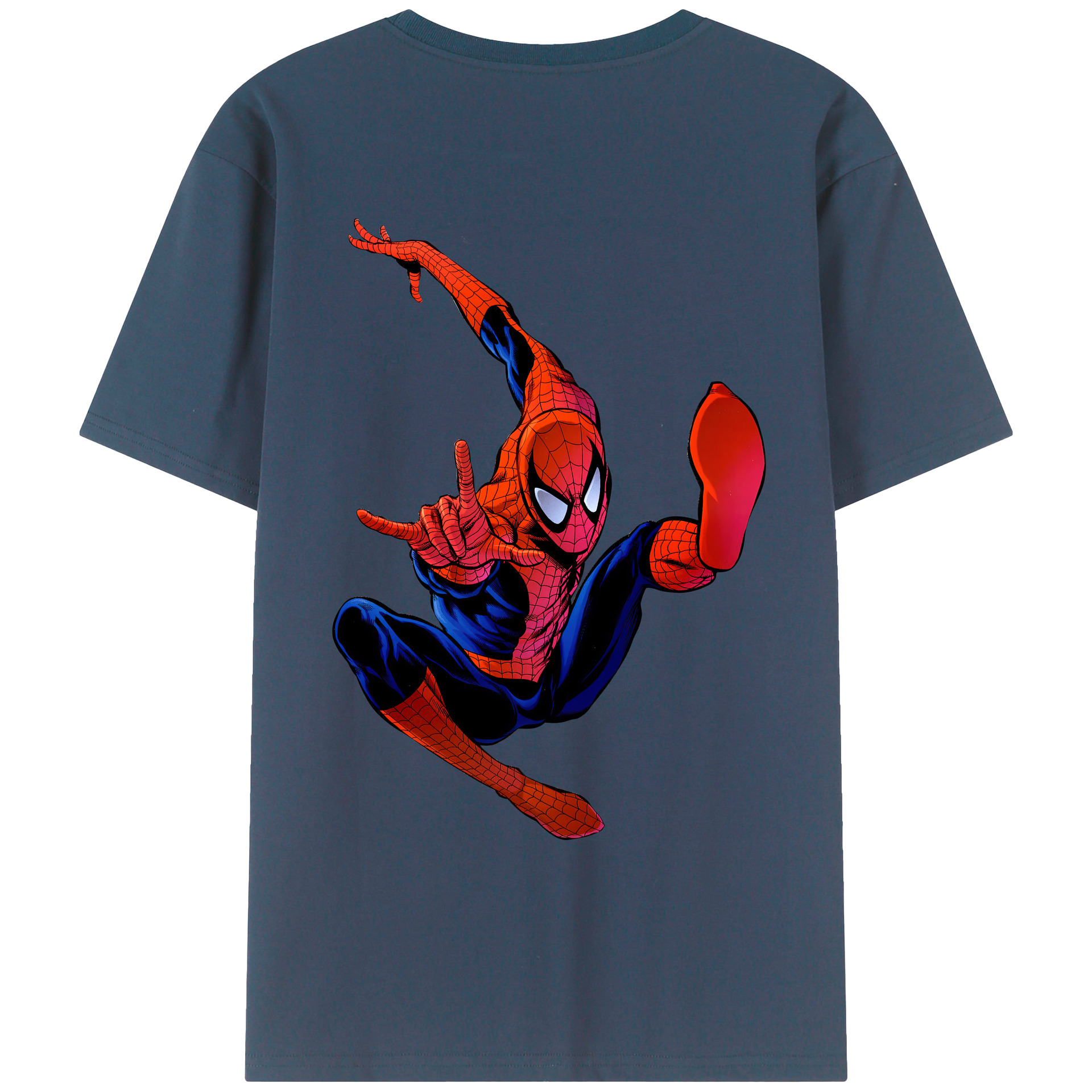 （画像用） Spider Man スパイダーマン レディース半袖Tシャツ(バックプリント)