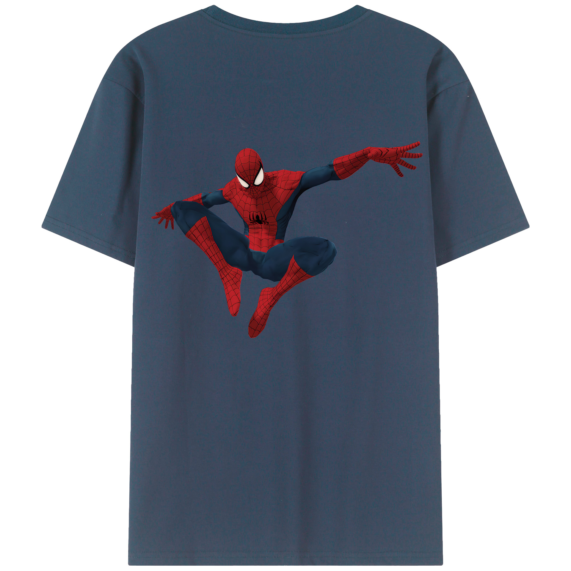 （画像用） Spider Man スパイダーマン レディース半袖Tシャツ(バックプリント)