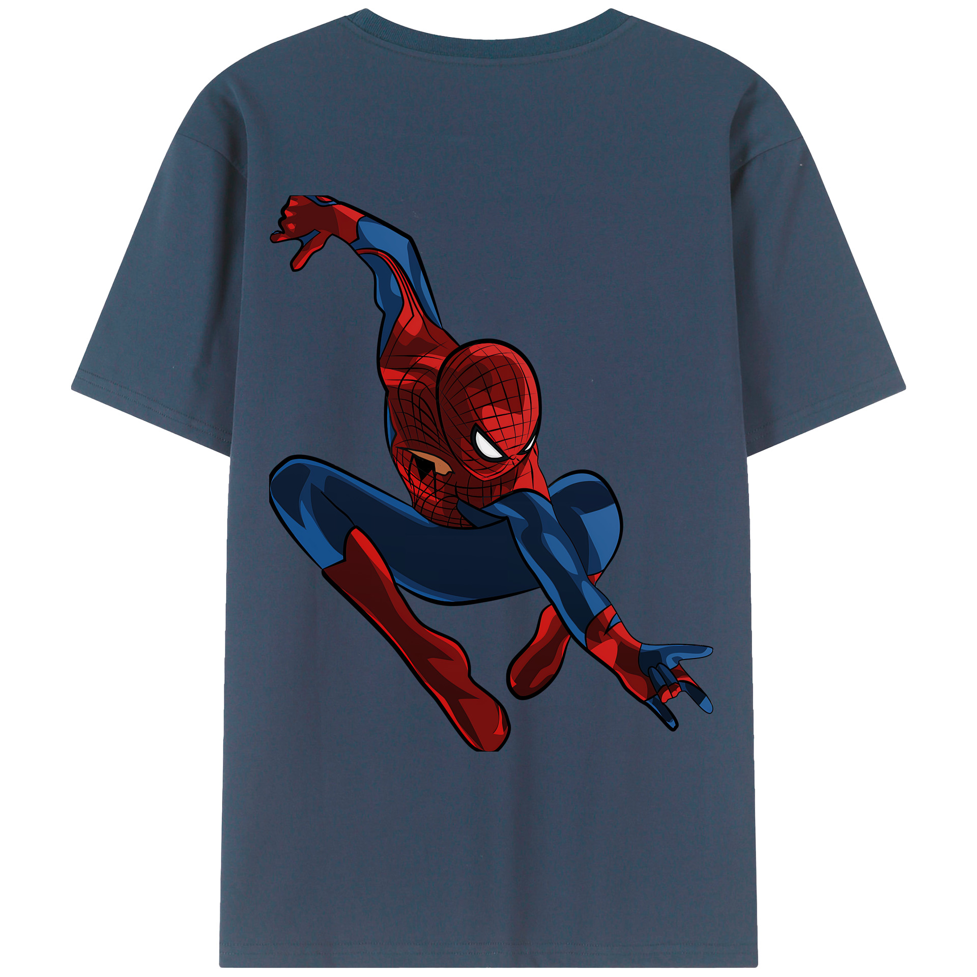 （画像用） Spider Man スパイダーマン レディース半袖Tシャツ(バックプリント)