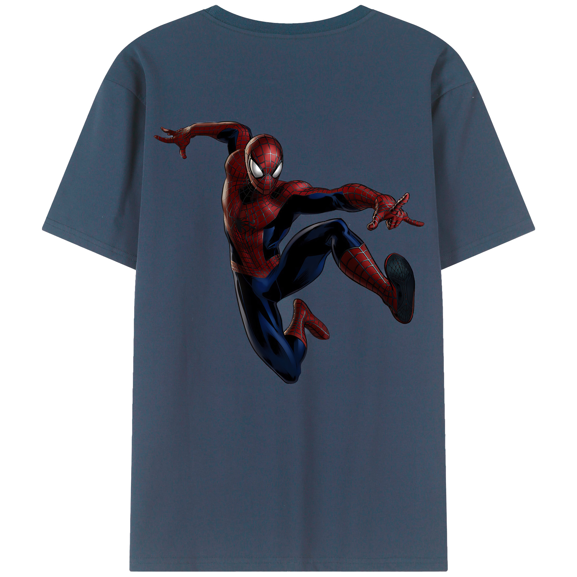 （画像用） Spider Man スパイダーマン レディース半袖Tシャツ(バックプリント)