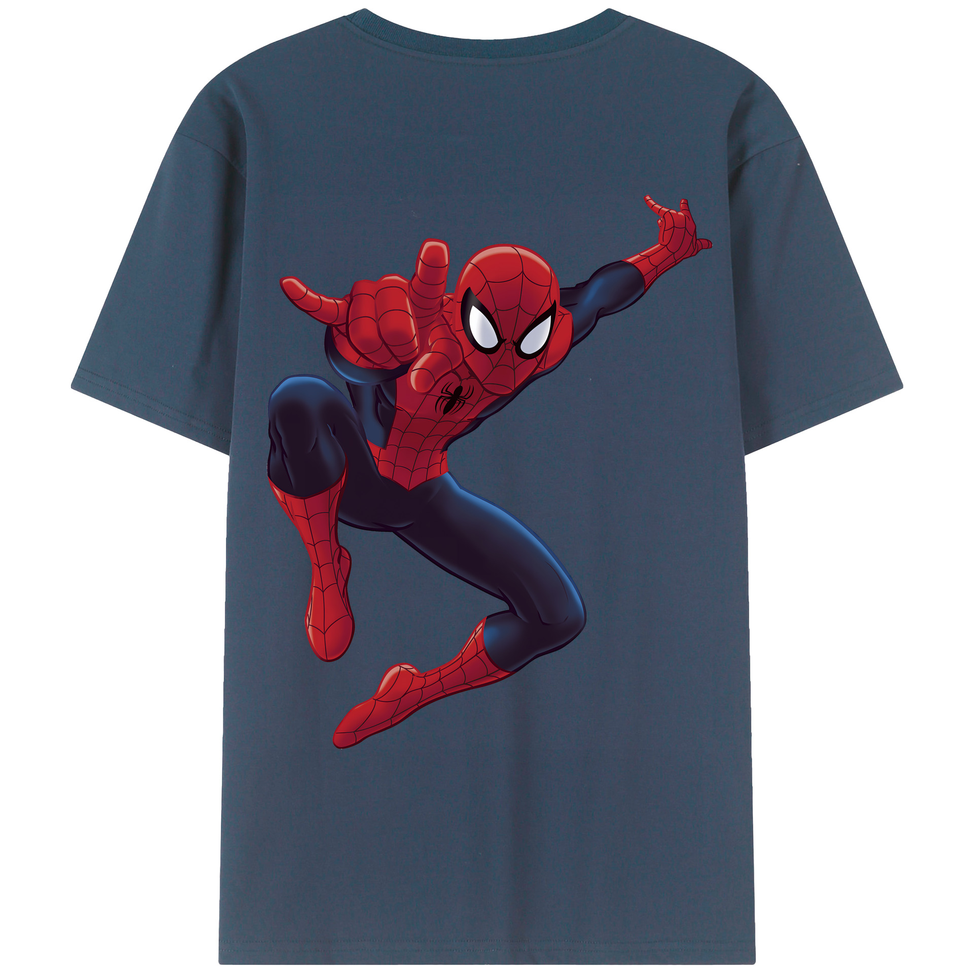 （画像用） Spider Man スパイダーマン レディース半袖Tシャツ(バックプリント)